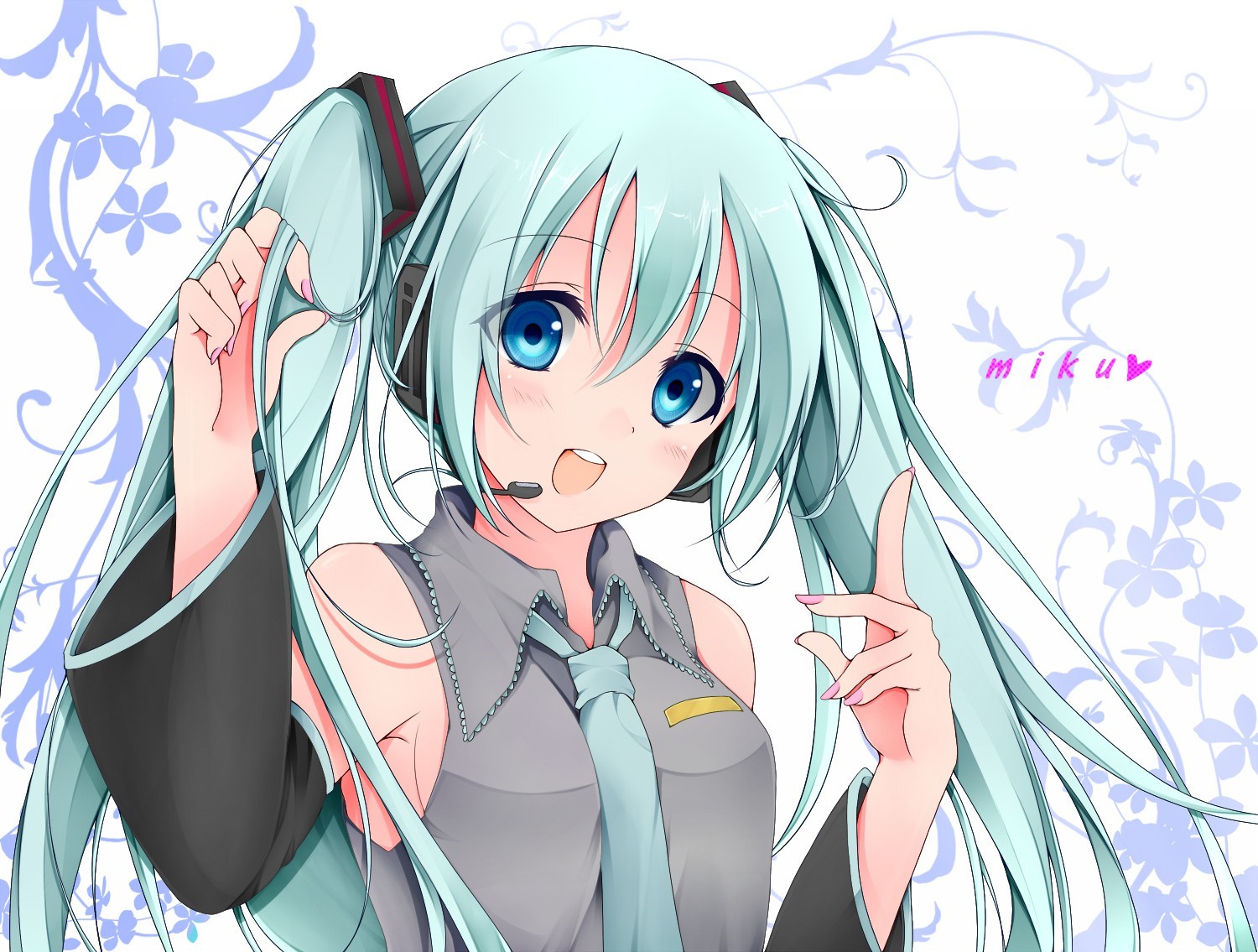 Hatsune Miku illustration HD Wallpaper