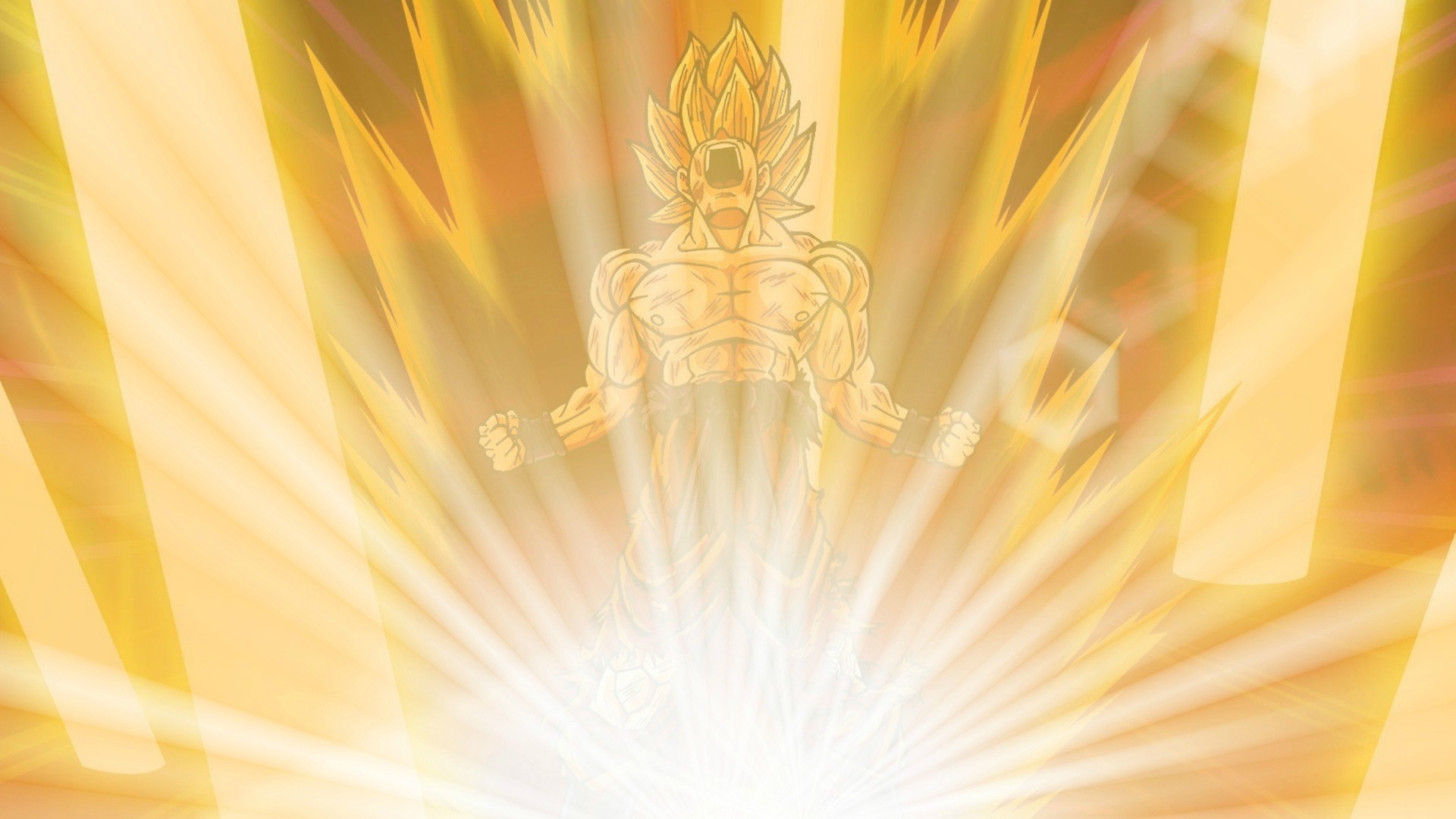 Goku from Dragon Ball Z powering up HD Wallpaper