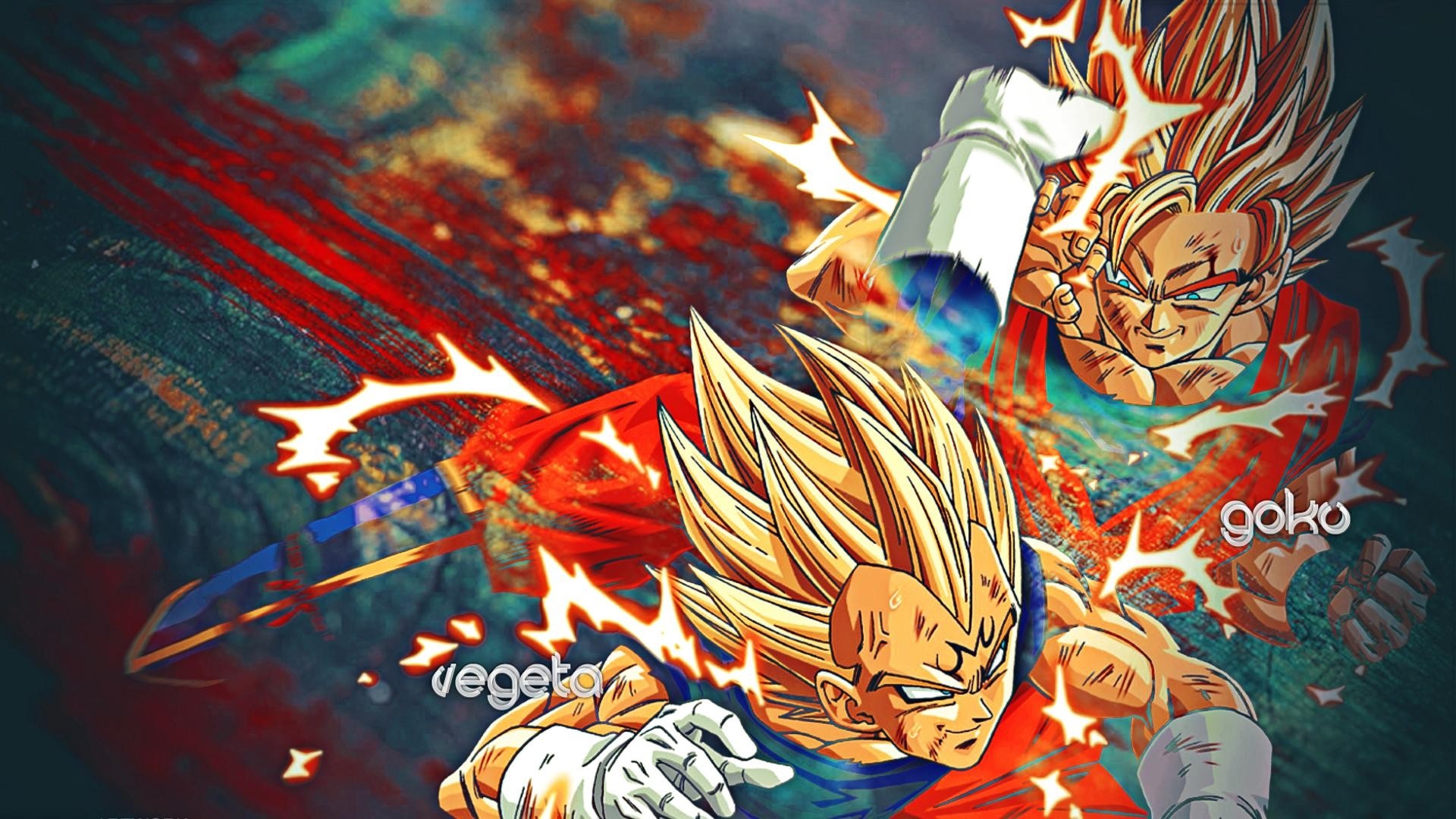 Vegeta and Goku from Dragon Ball Z HD Wallpaper
