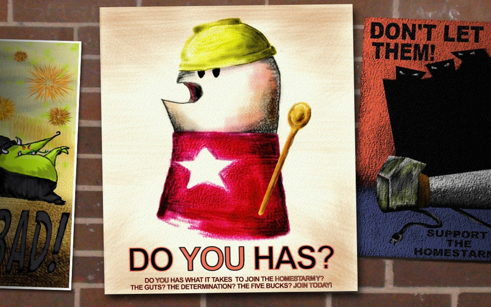Homestar Runner "Do You Has?" Poster HD Wallpaper
