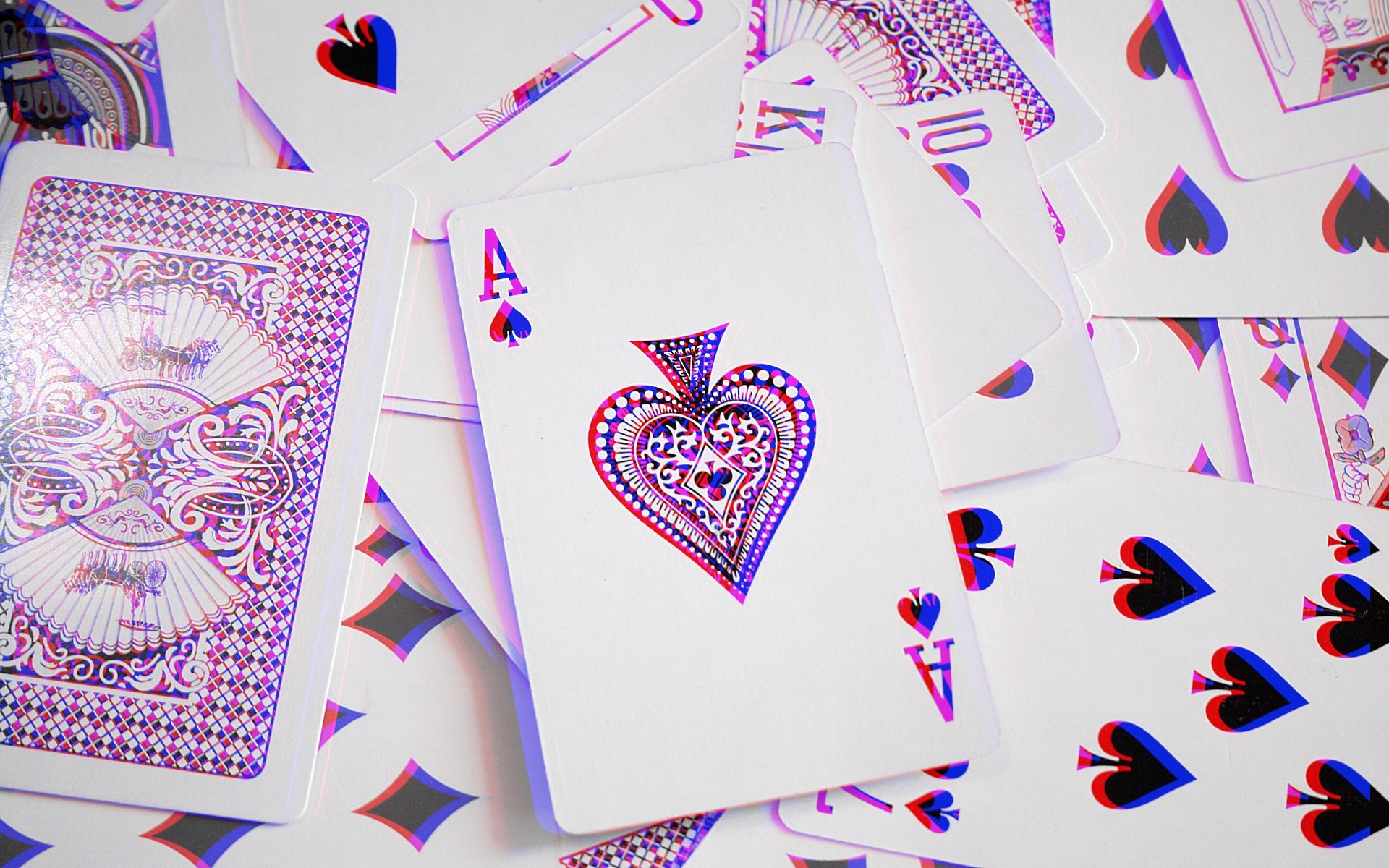 Ace of Spades and other playing cards HD Wallpaper