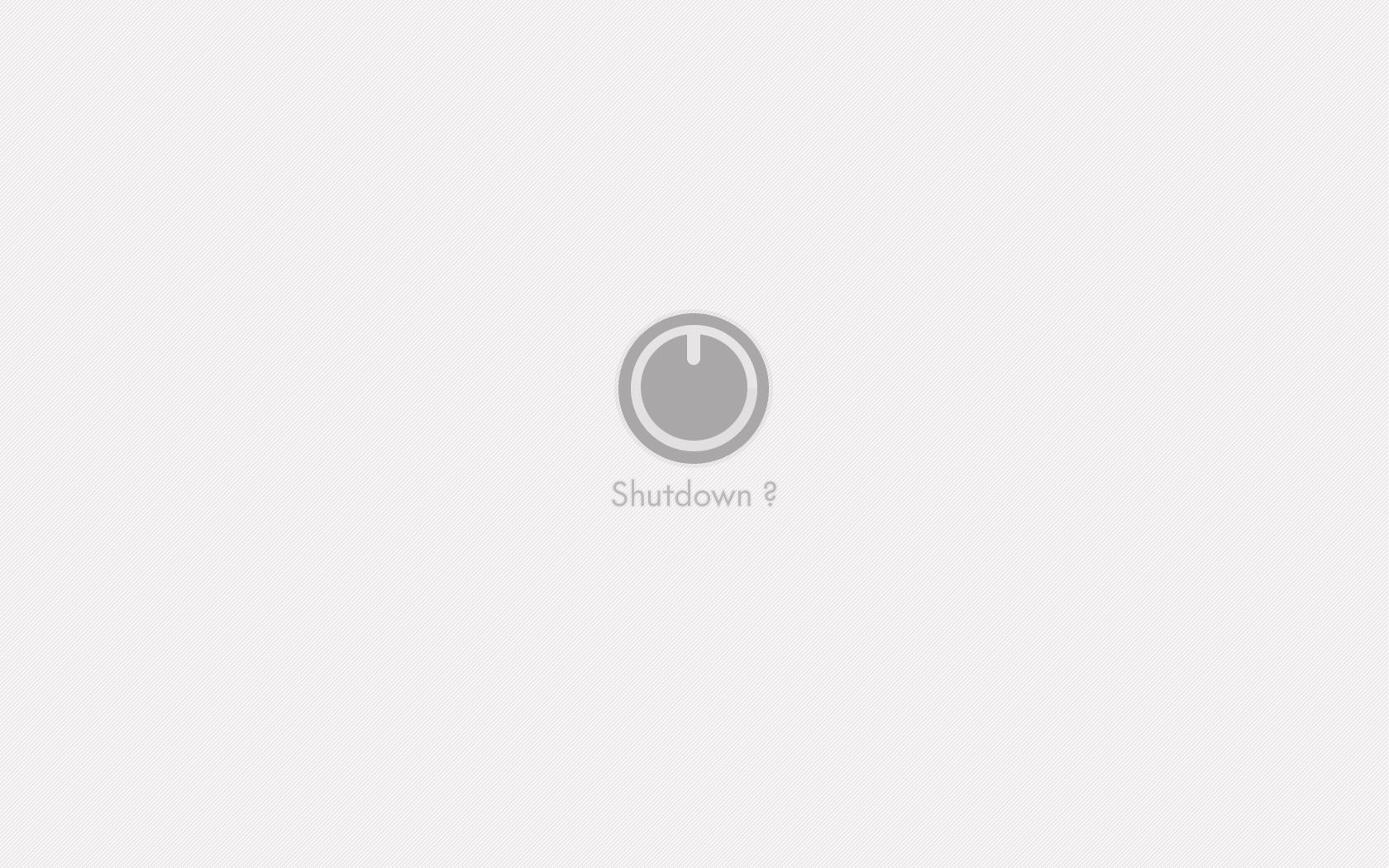 Shutdown prompt with power icon HD Wallpaper