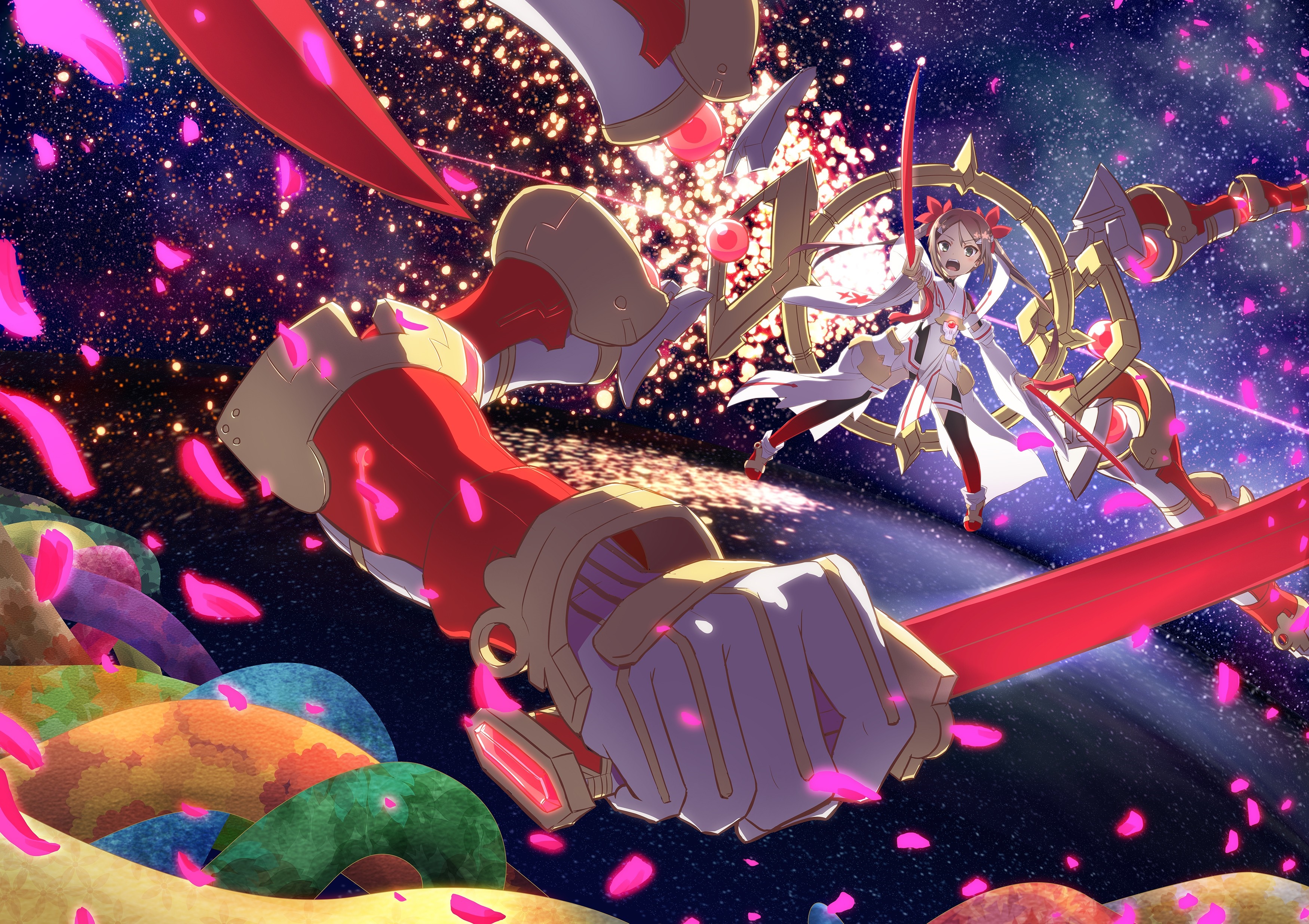 Miyoshi Karin from Yuuki Yuuna wa Yuusha de Aru in Space HD Wallpaper
