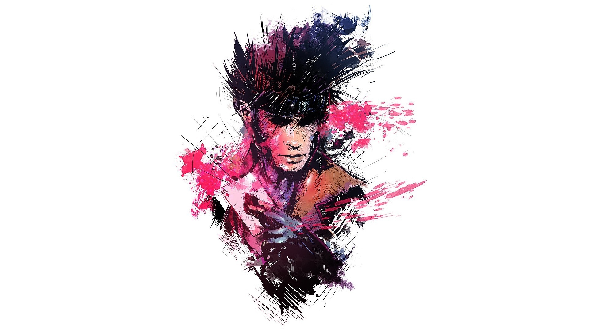 Gambit from Marvel Comics illustration HD Wallpaper