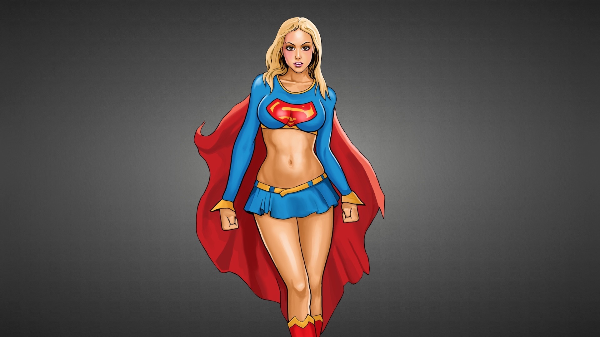 Supergirl illustration HD Wallpaper
