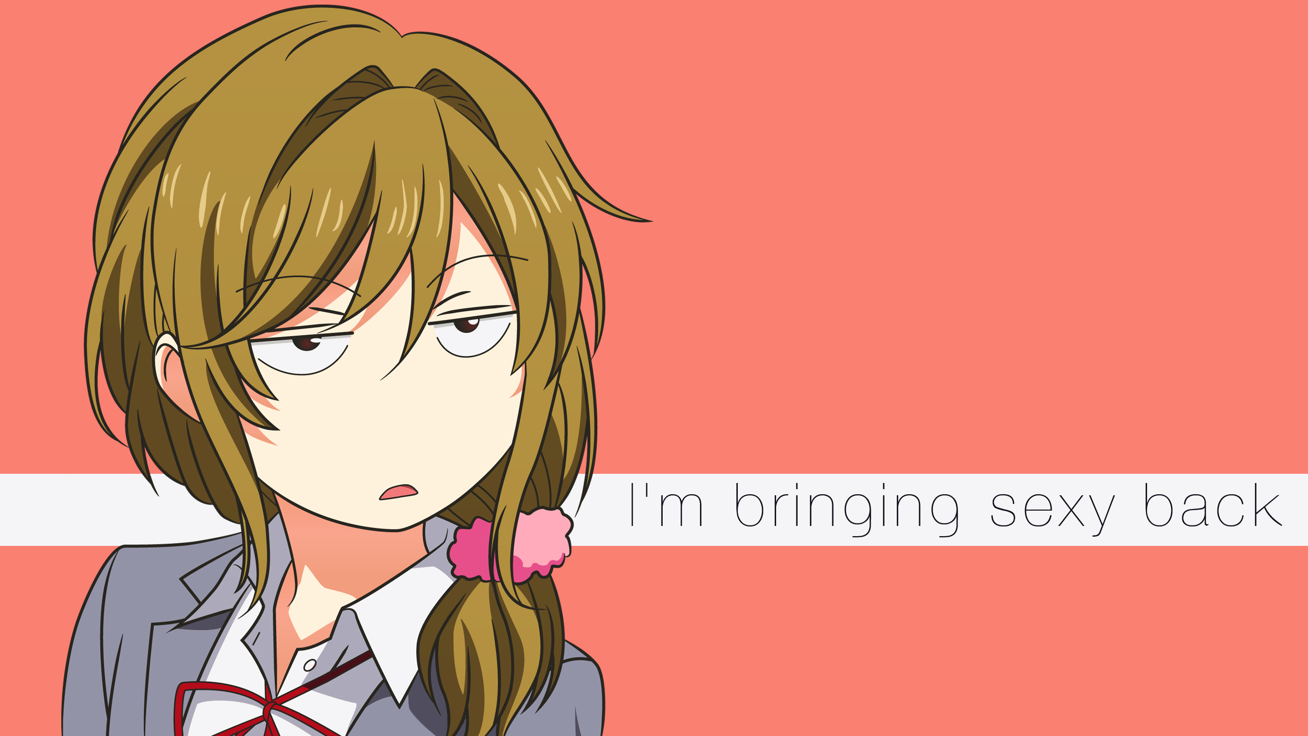 Seo Yuzuki from Gekkan Shoujo Nozaki-kun with text HD Wallpaper