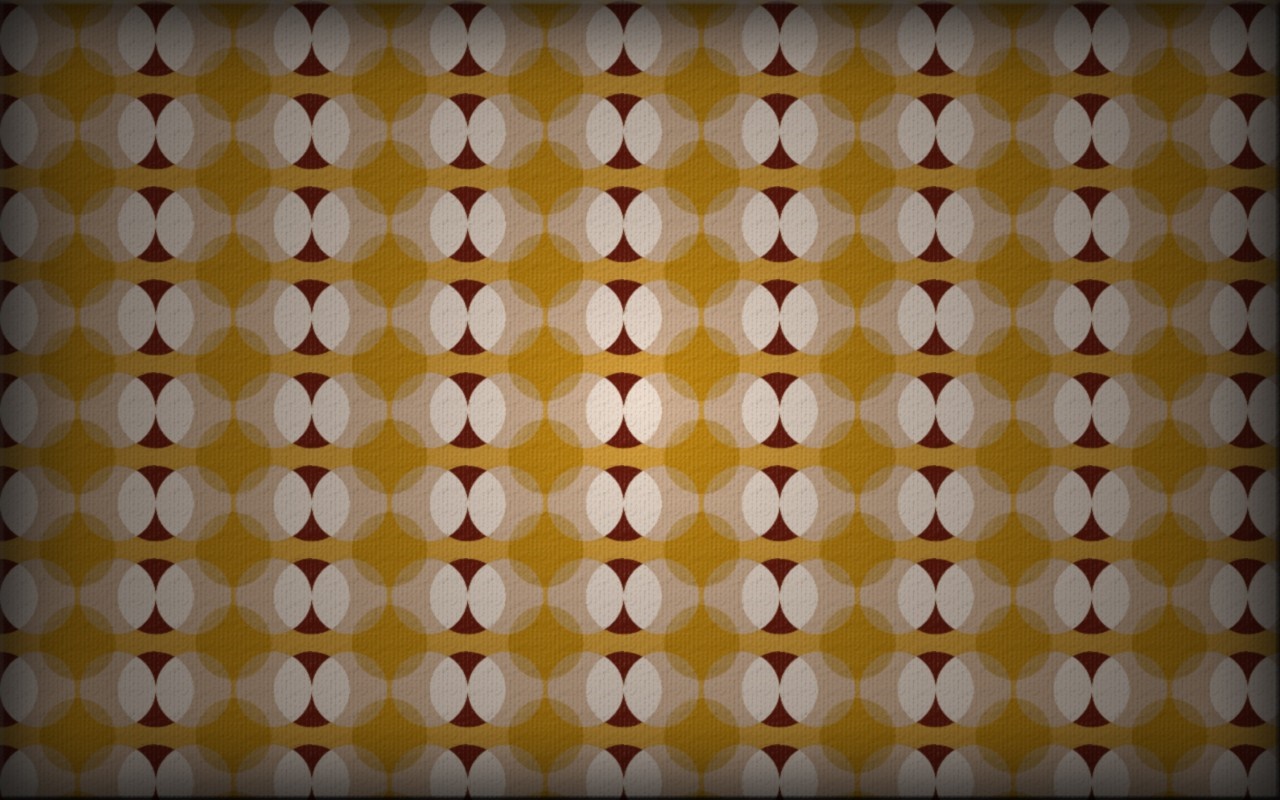 Abstract yellow pattern with overlapping circles HD Wallpaper