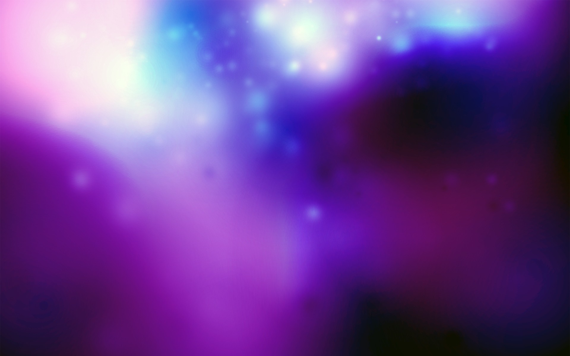 Abstract purple and blue nebula with bright lights HD Wallpaper