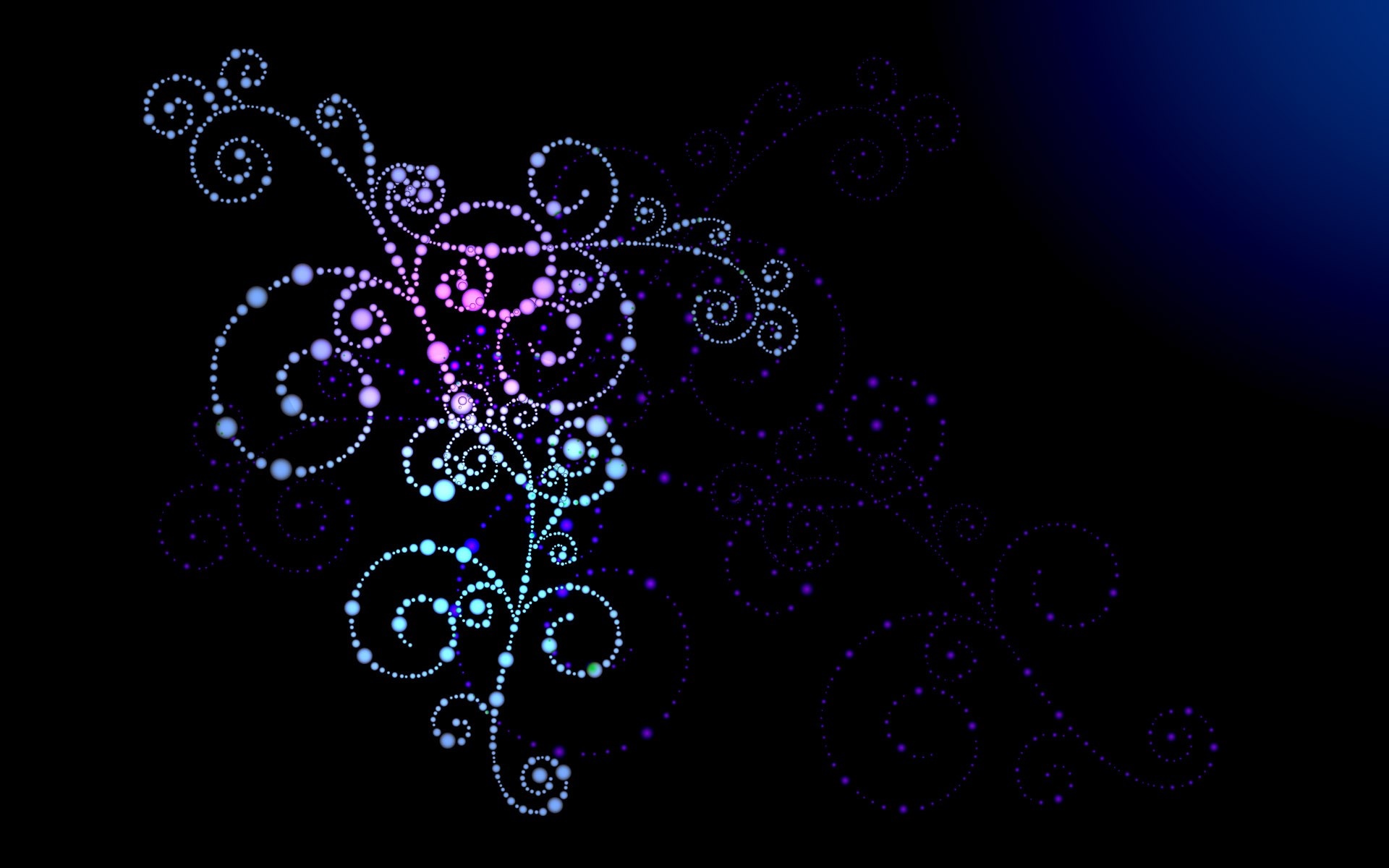 Abstract swirling pattern of dots HD Wallpaper