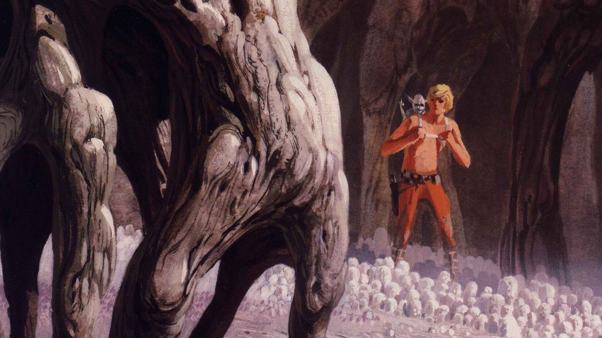 Luke Skywalker with Yoda from Star Wars HD Wallpaper