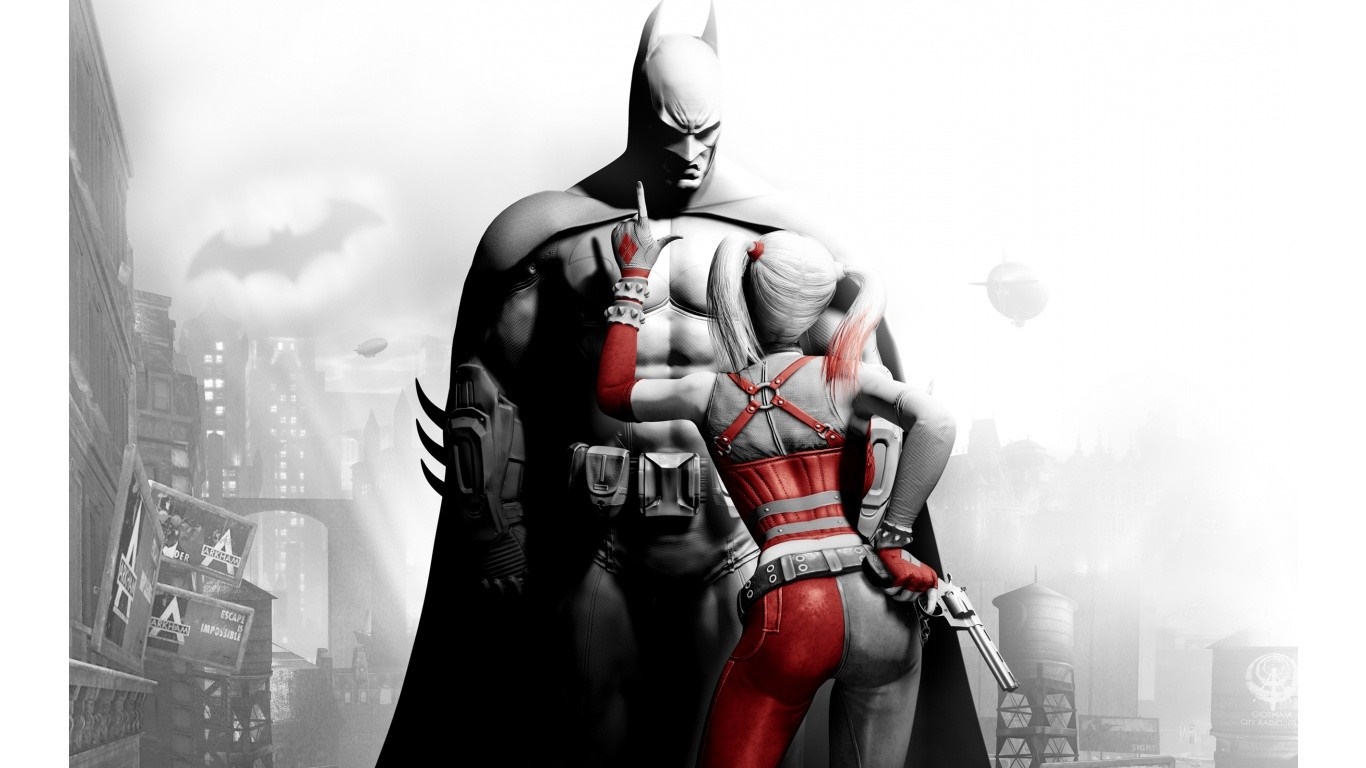 Batman and Harley Quinn from DC Comics HD Wallpaper