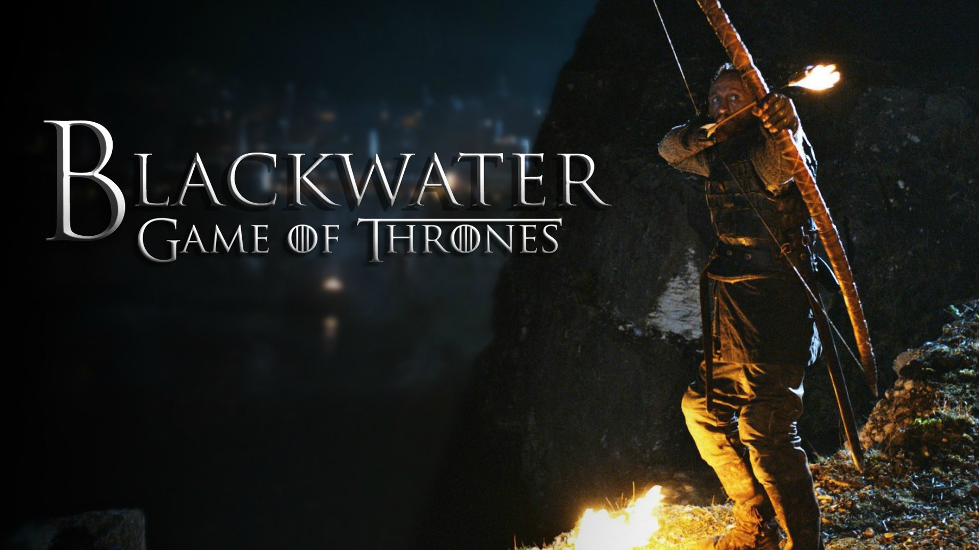Blackwater Game of Thrones title card with archer HD Wallpaper
