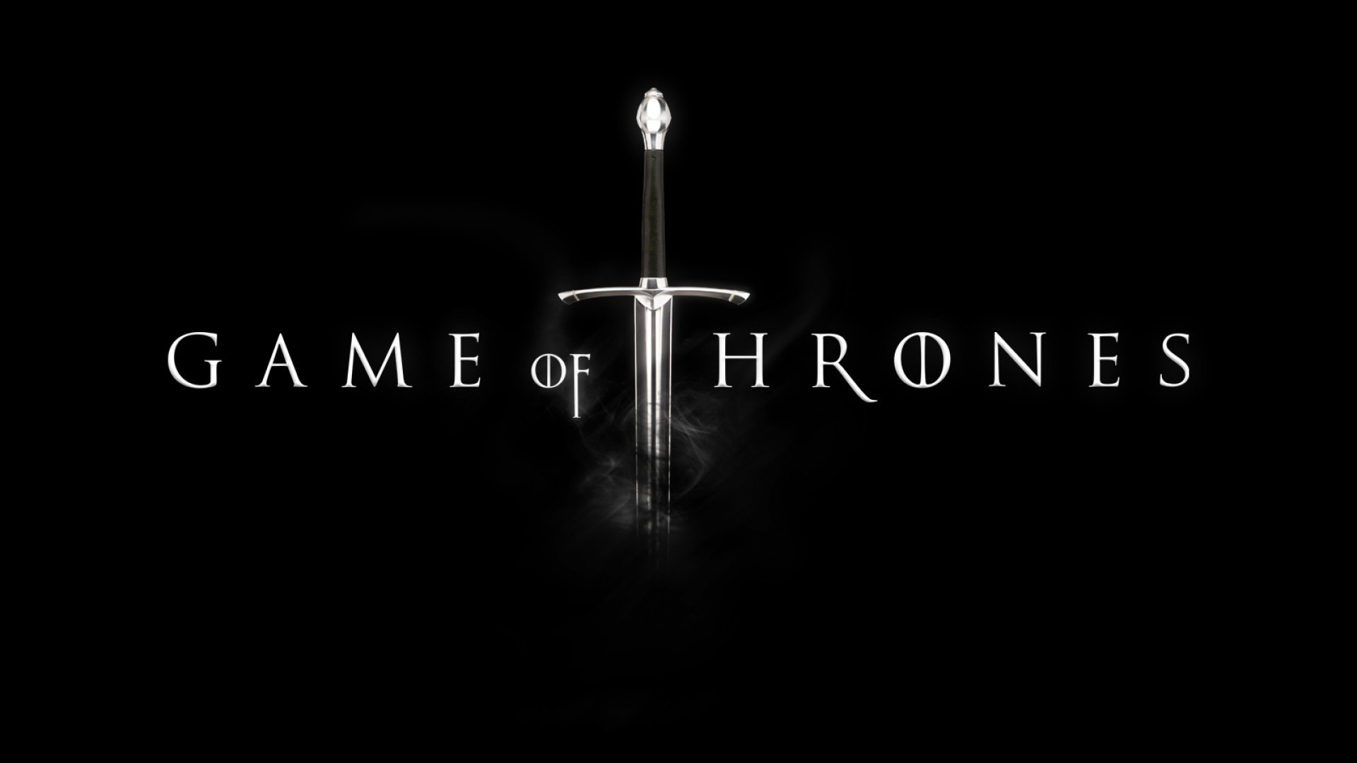 Game of Thrones logo with sword HD Wallpaper