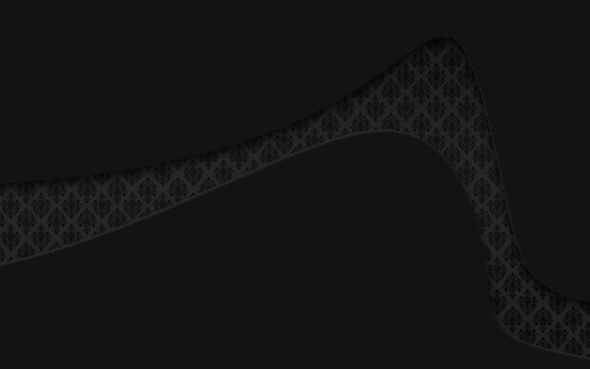 Black abstract pattern with wavy lines HD Wallpaper