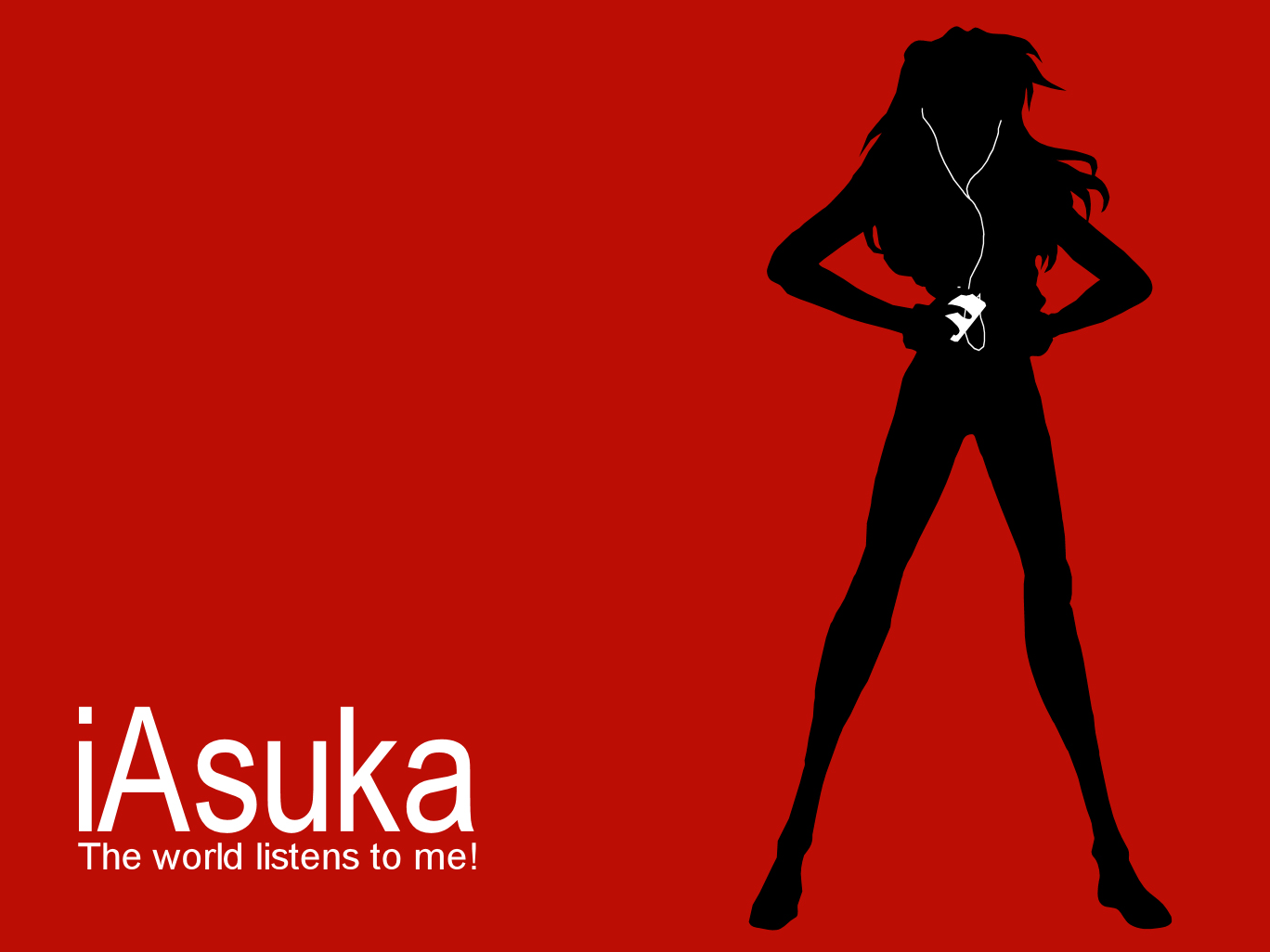 Asuka from Neon Genesis Evangelion with headphones HD Wallpaper