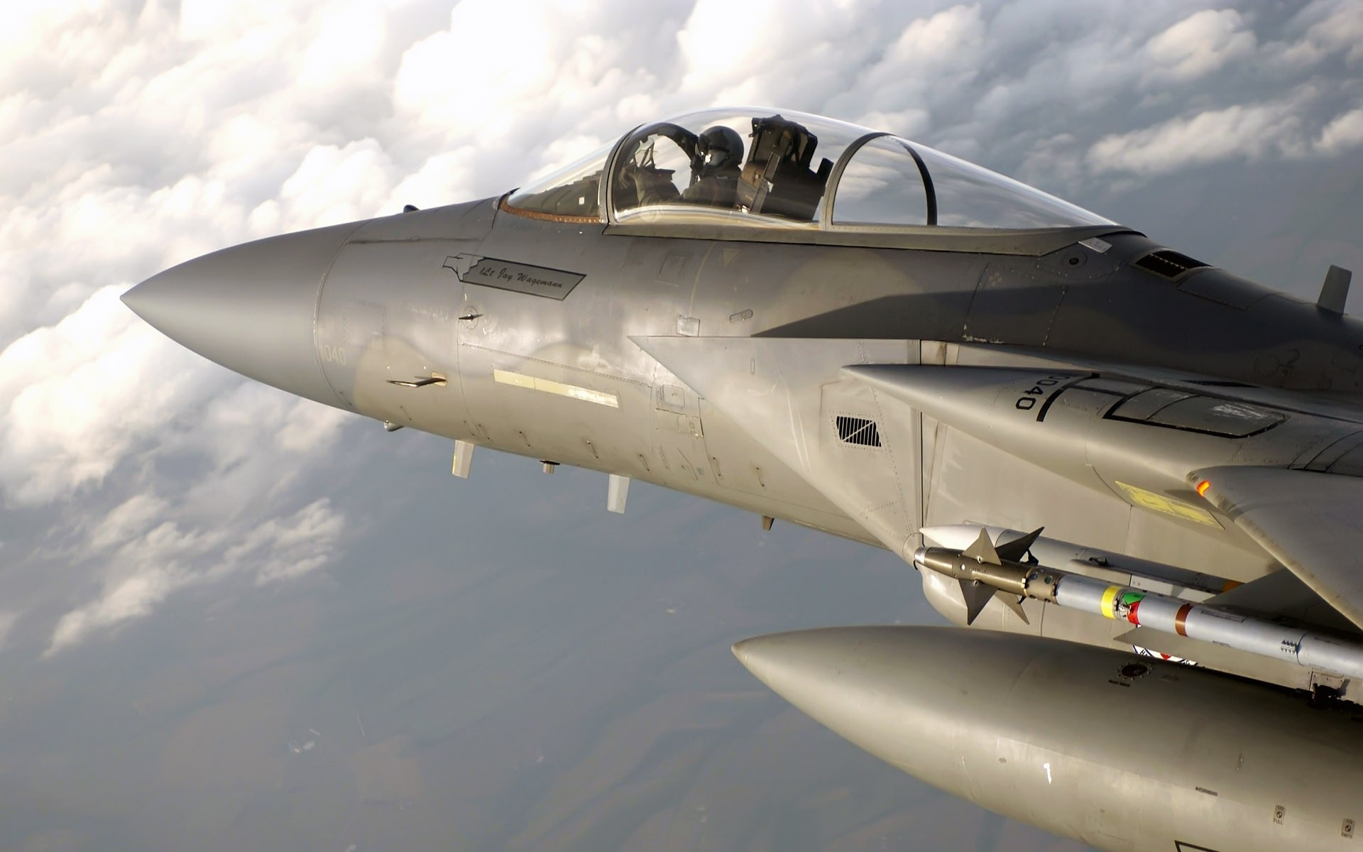 McDonnell Douglas F-15 Eagle fighter jet in flight HD Wallpaper
