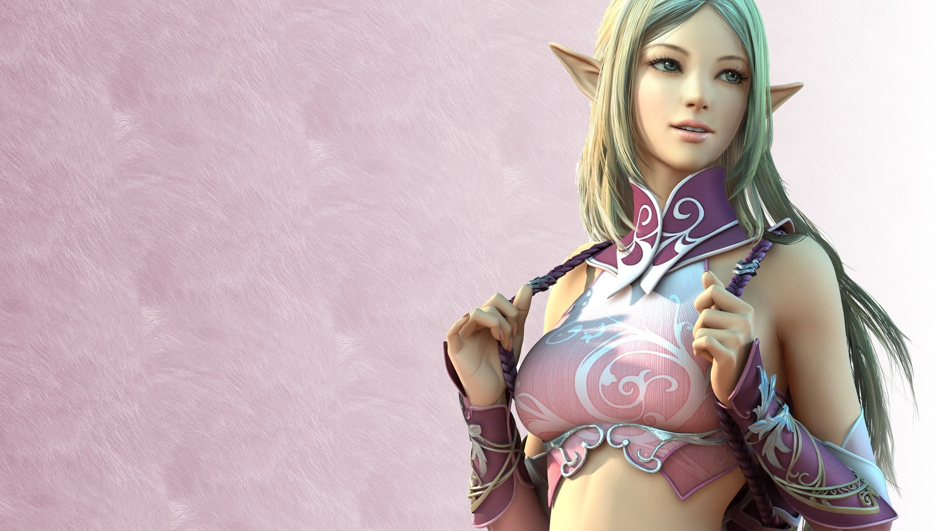 Elf girl from Lineage II HD Wallpaper