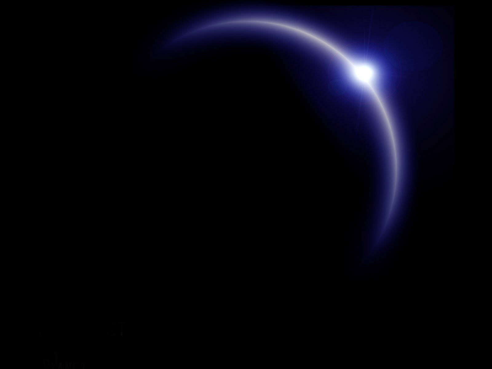 Digital art of a planet with a bright light HD Wallpaper