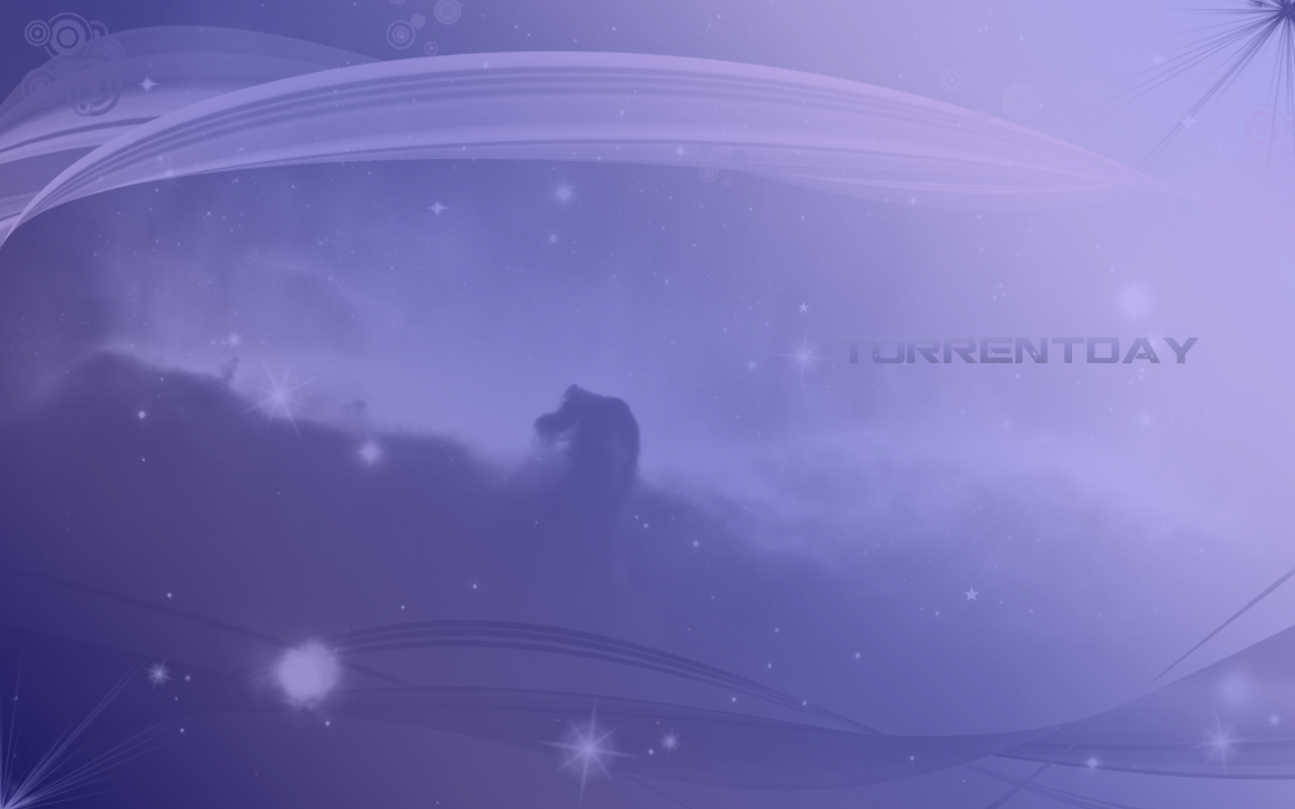TorrentDay abstract blue space background HD Wallpaper