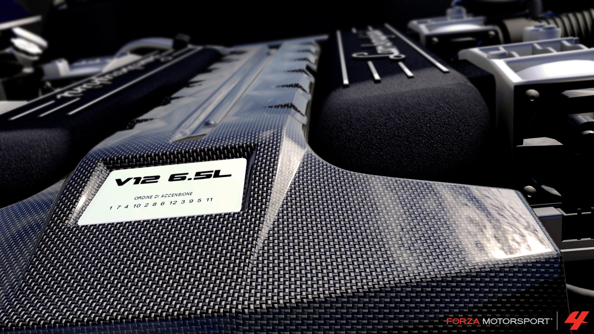 Forza Motorsport 4 V12 6.5L Engine HD Wallpaper