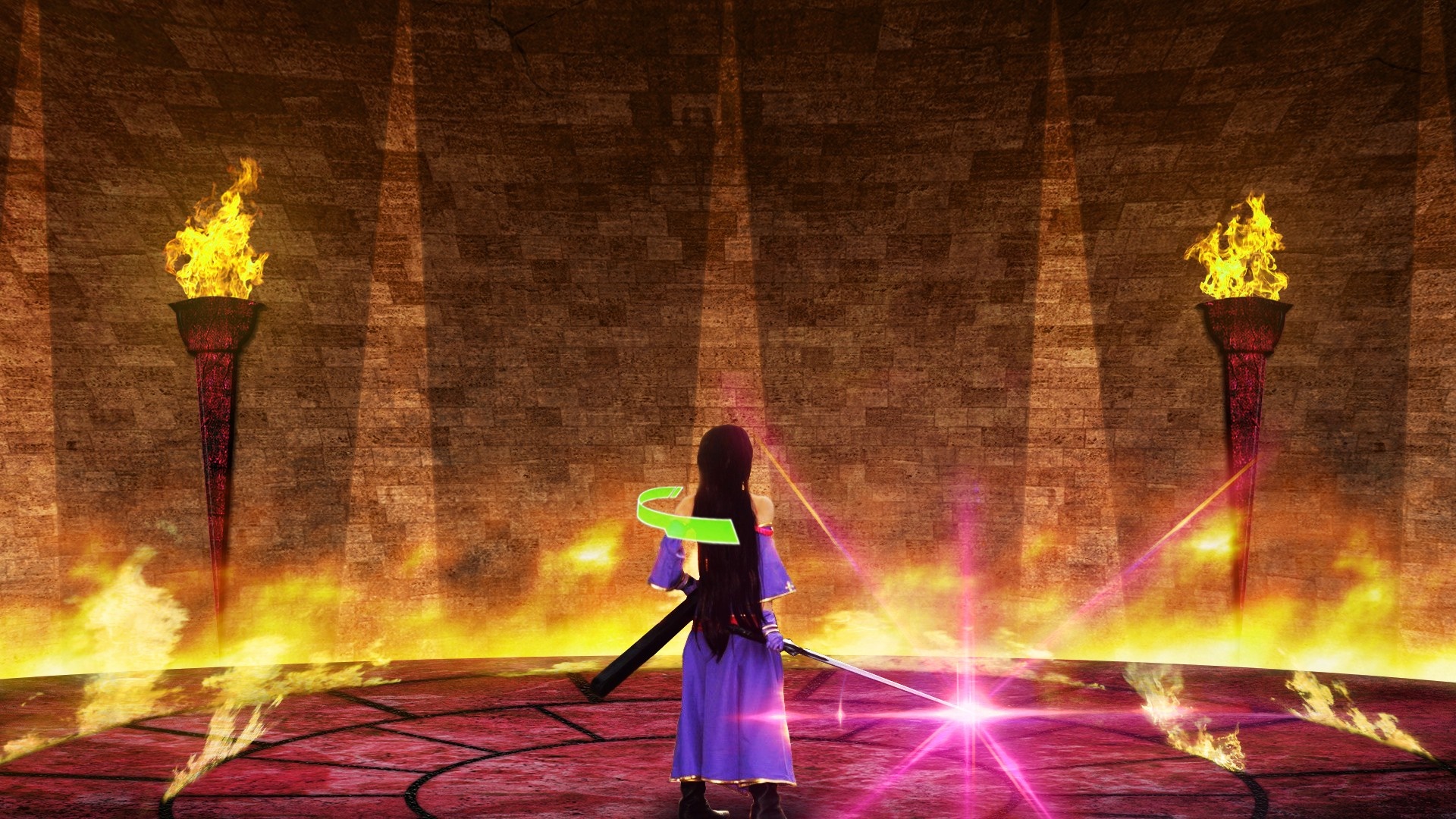 Konno Yuuki from Sword Art Online performing on stage HD Wallpaper