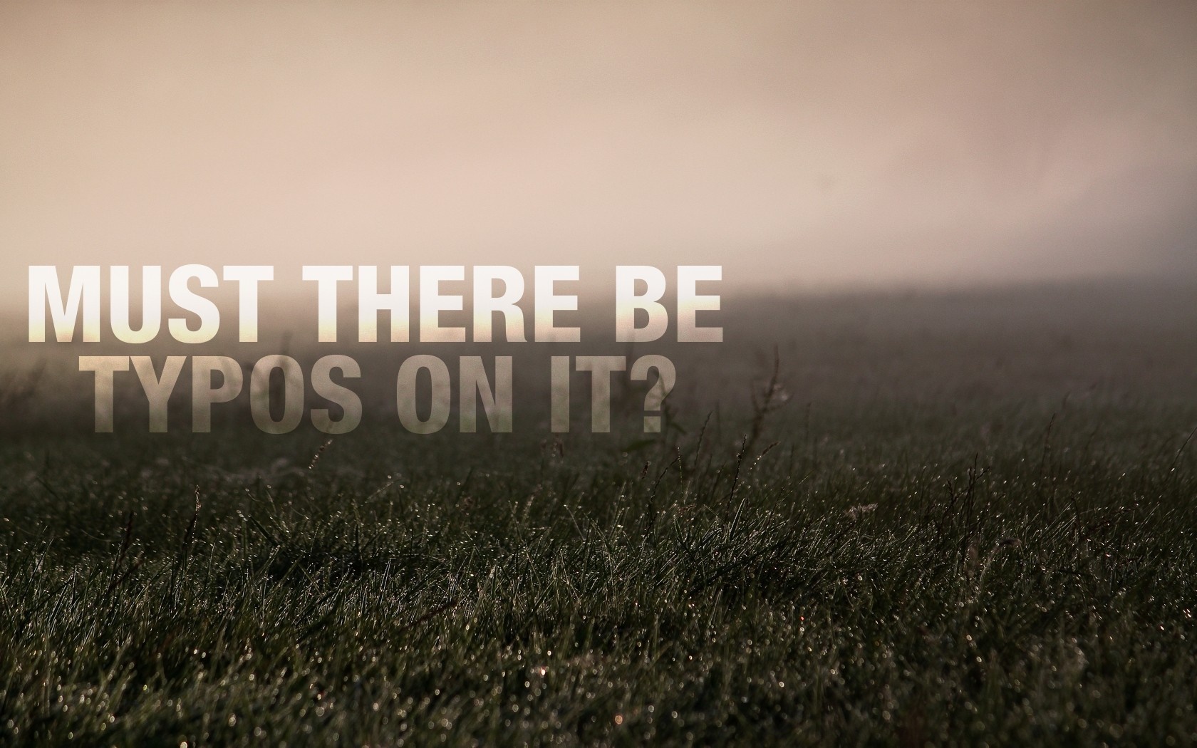 Must There Be Typos On It? HD Wallpaper