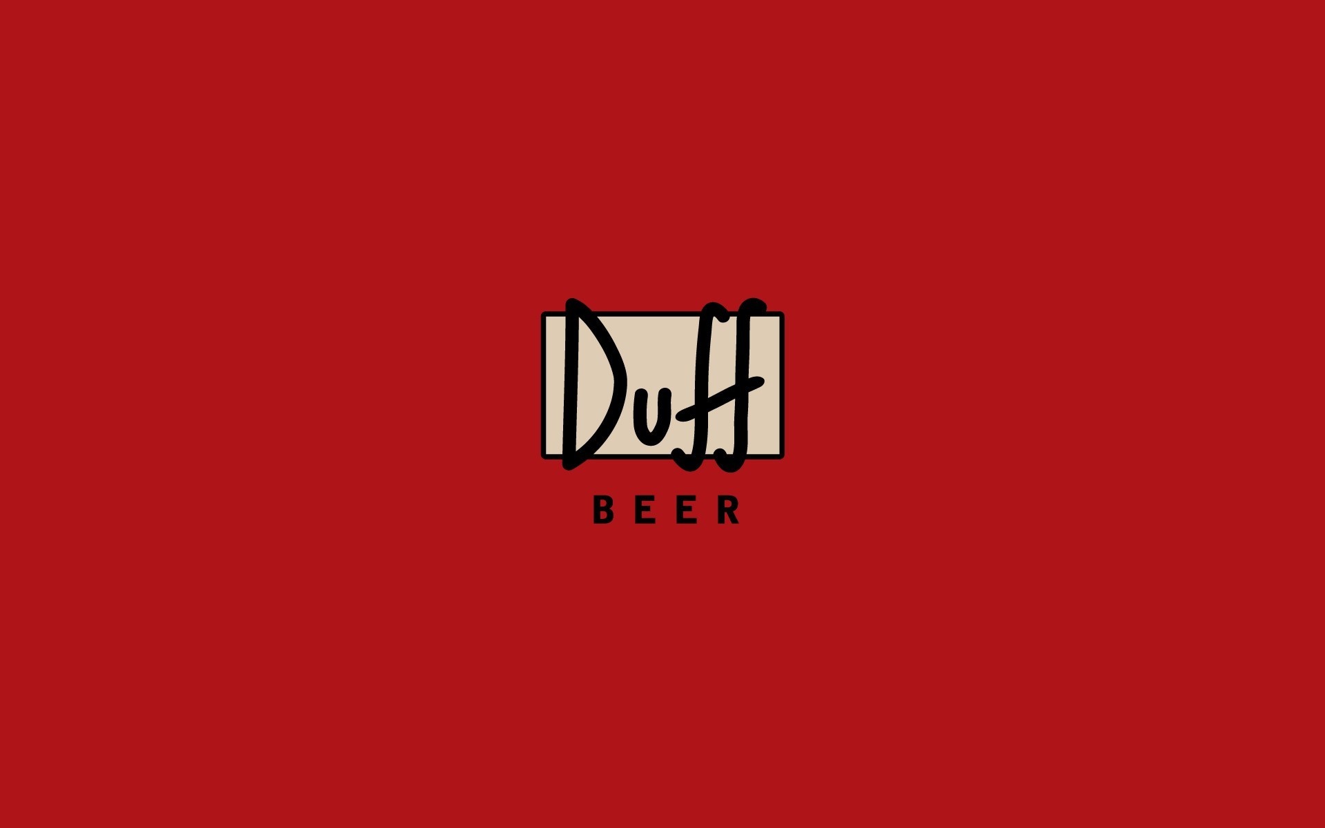Duff Beer logo from The Simpsons HD Wallpaper