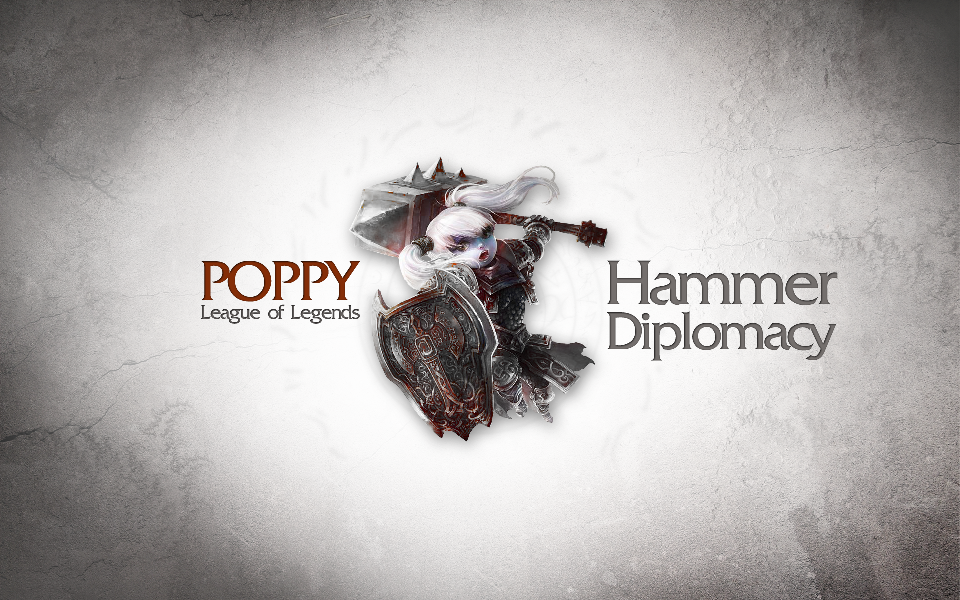 Poppy from League of Legends with Hammer Diplomacy HD Wallpaper