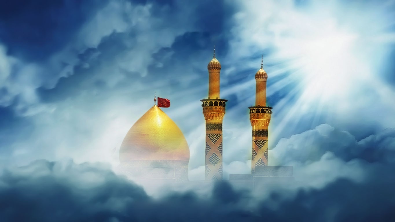Golden Dome and Minarets in Clouds with Sunlight HD Wallpaper