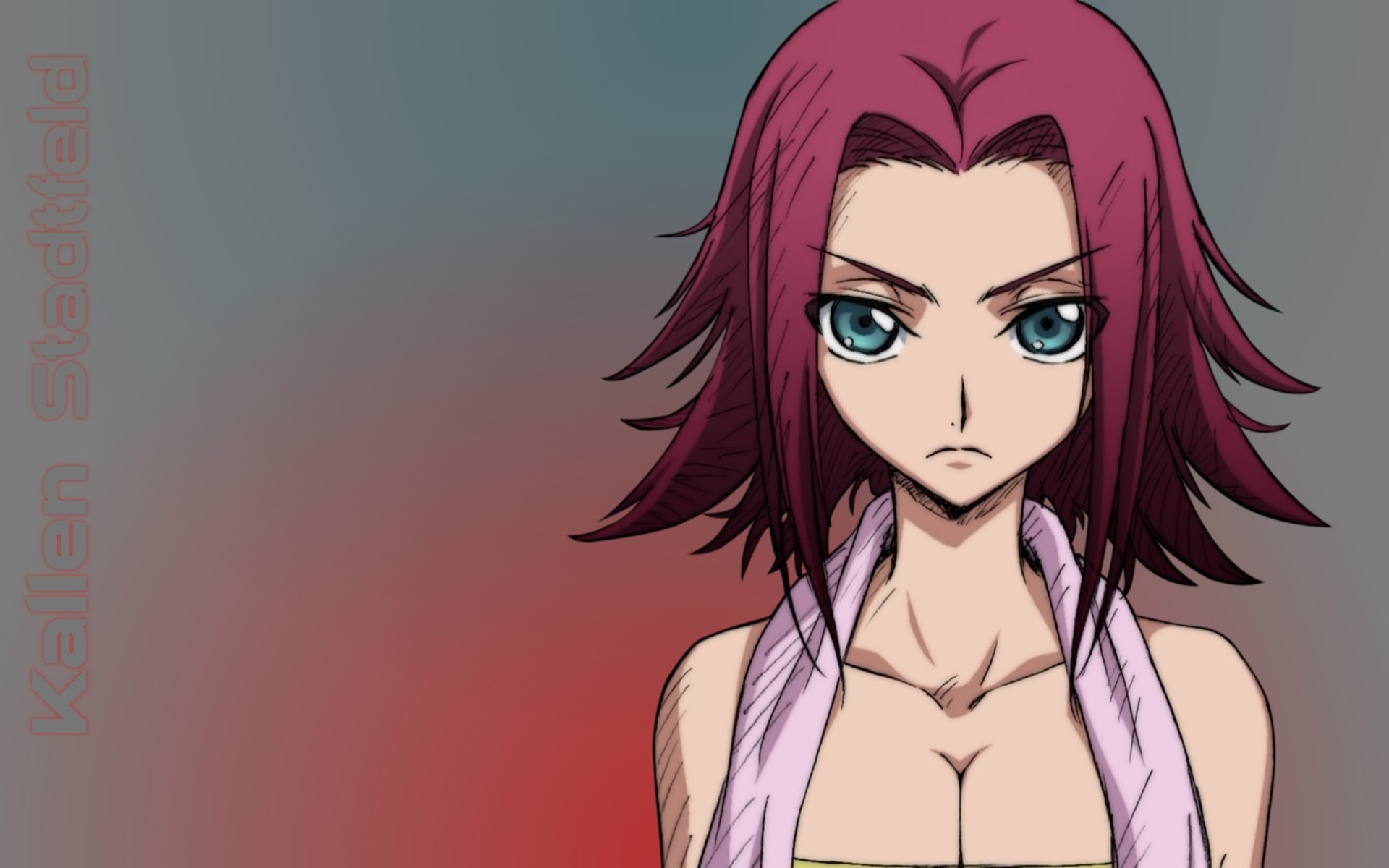 Kallen Stadtfeld from Code Geass HD Wallpaper