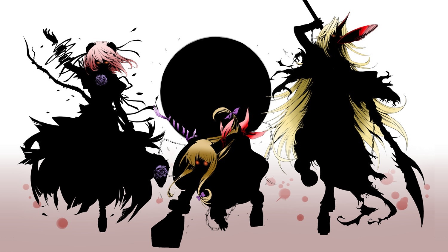 Touhou: Ibuki Suika, Ibaraki Kasen, Hoshiguma Yuugi HD Wallpaper
