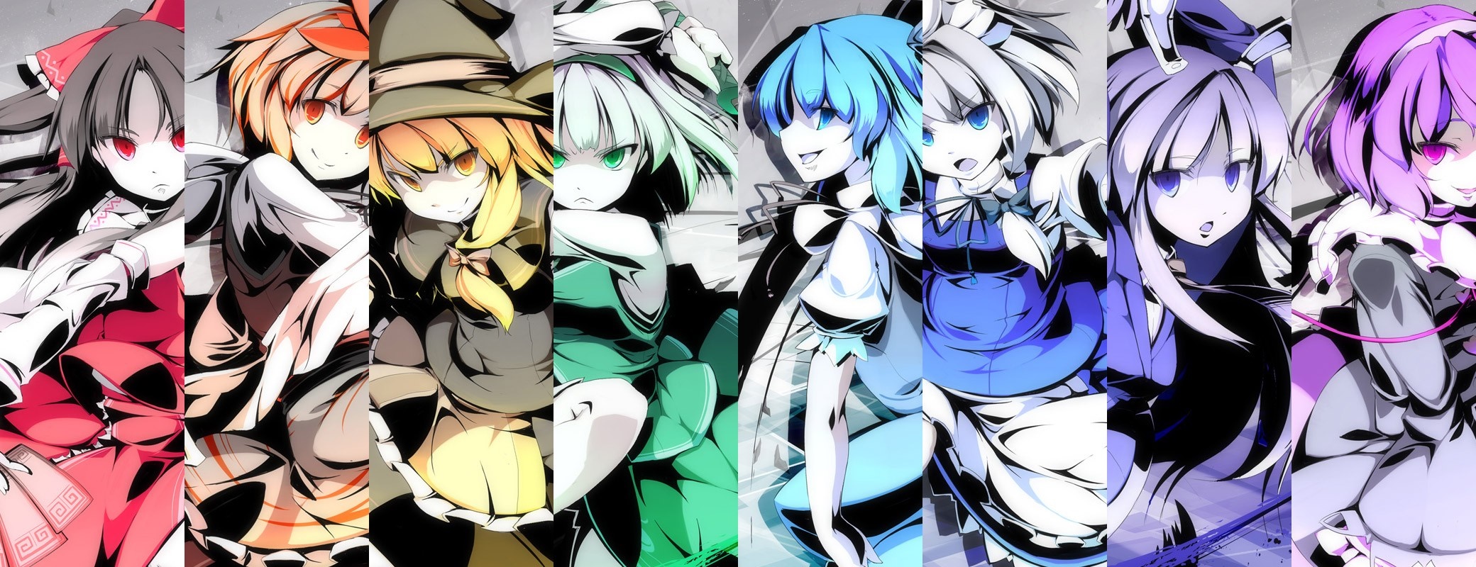 Touhou Project characters illustration HD Wallpaper