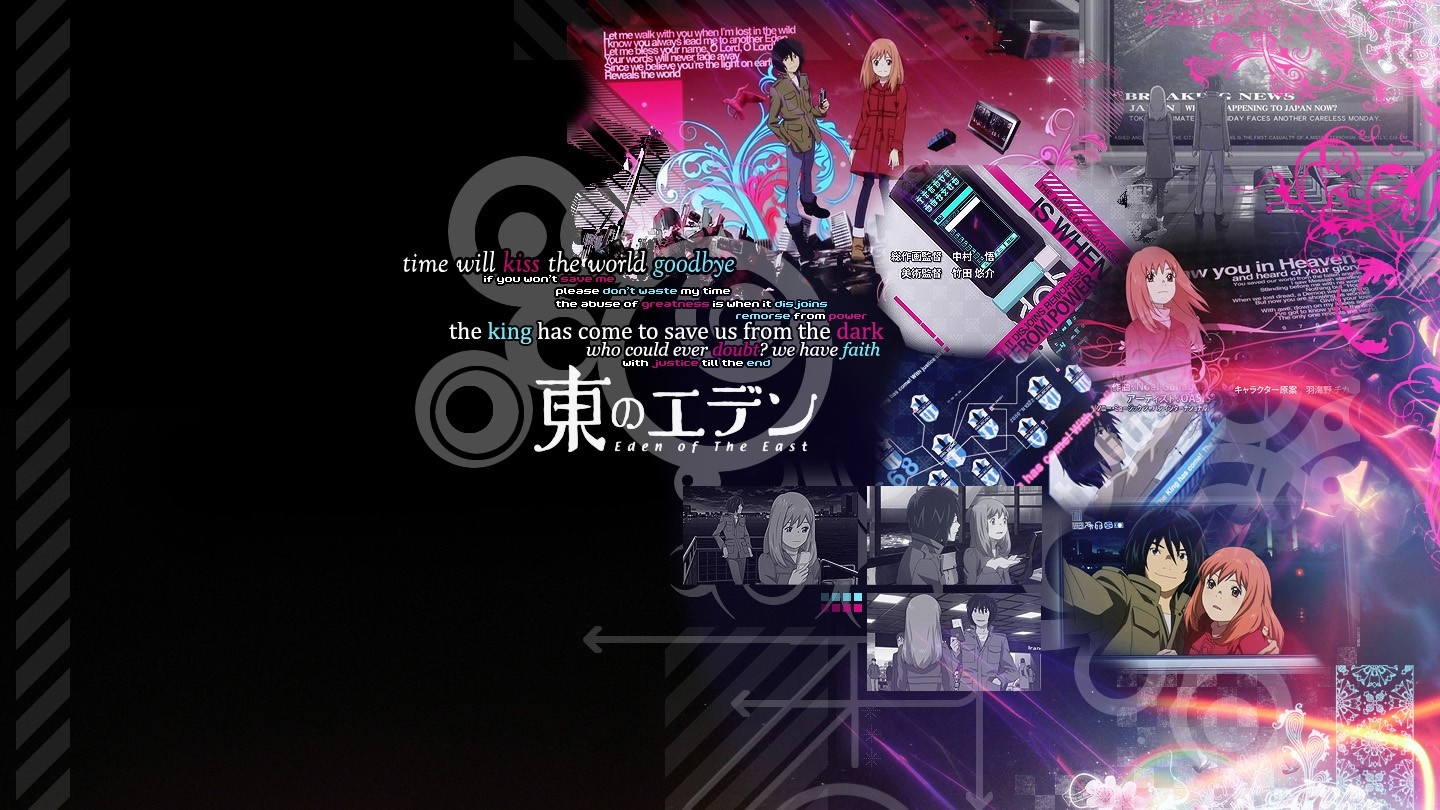 Saki Morimi and Akira Takizawa from Higashi no Eden HD Wallpaper