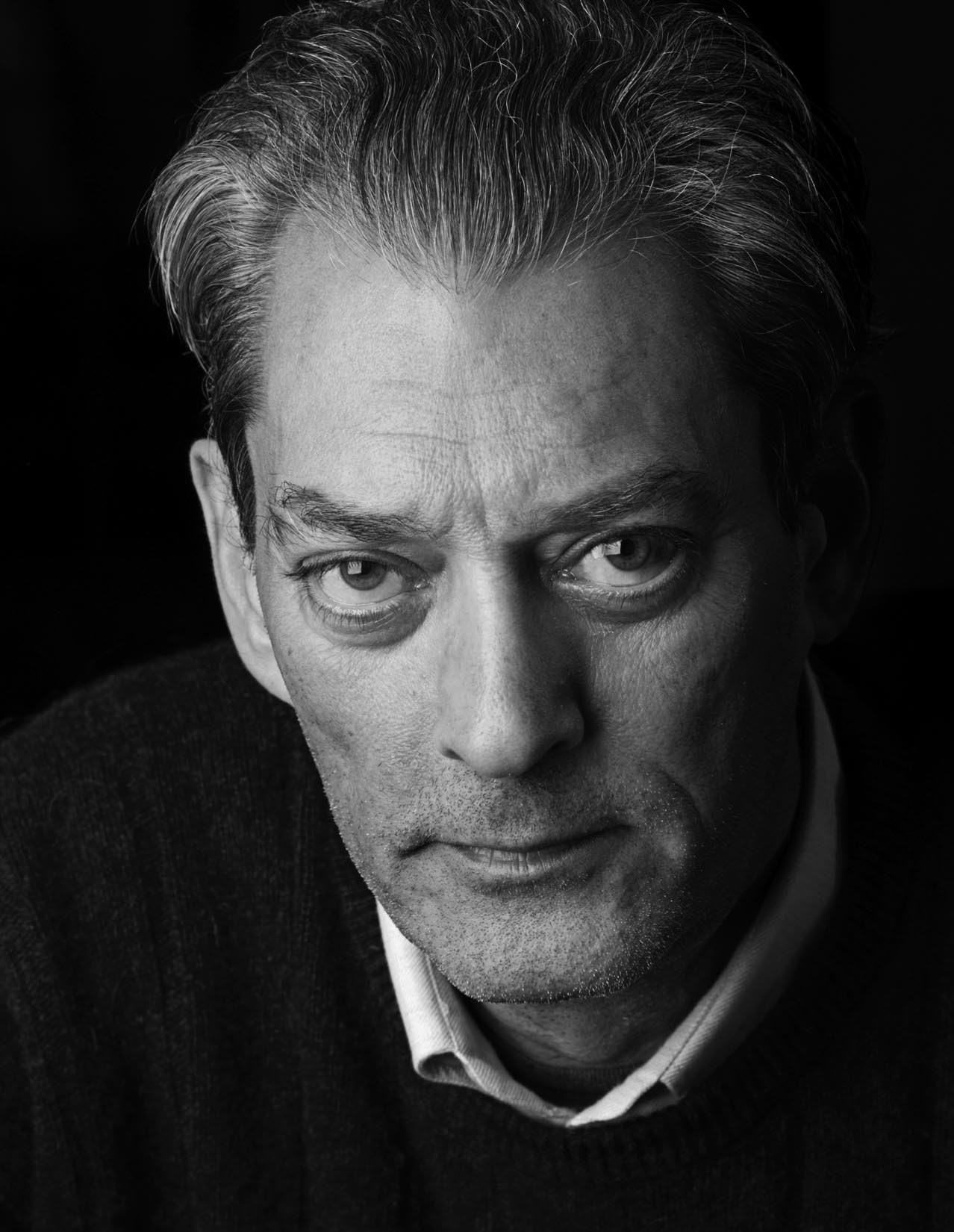 Paul Auster, man, black and white portrait photography HD Wallpaper