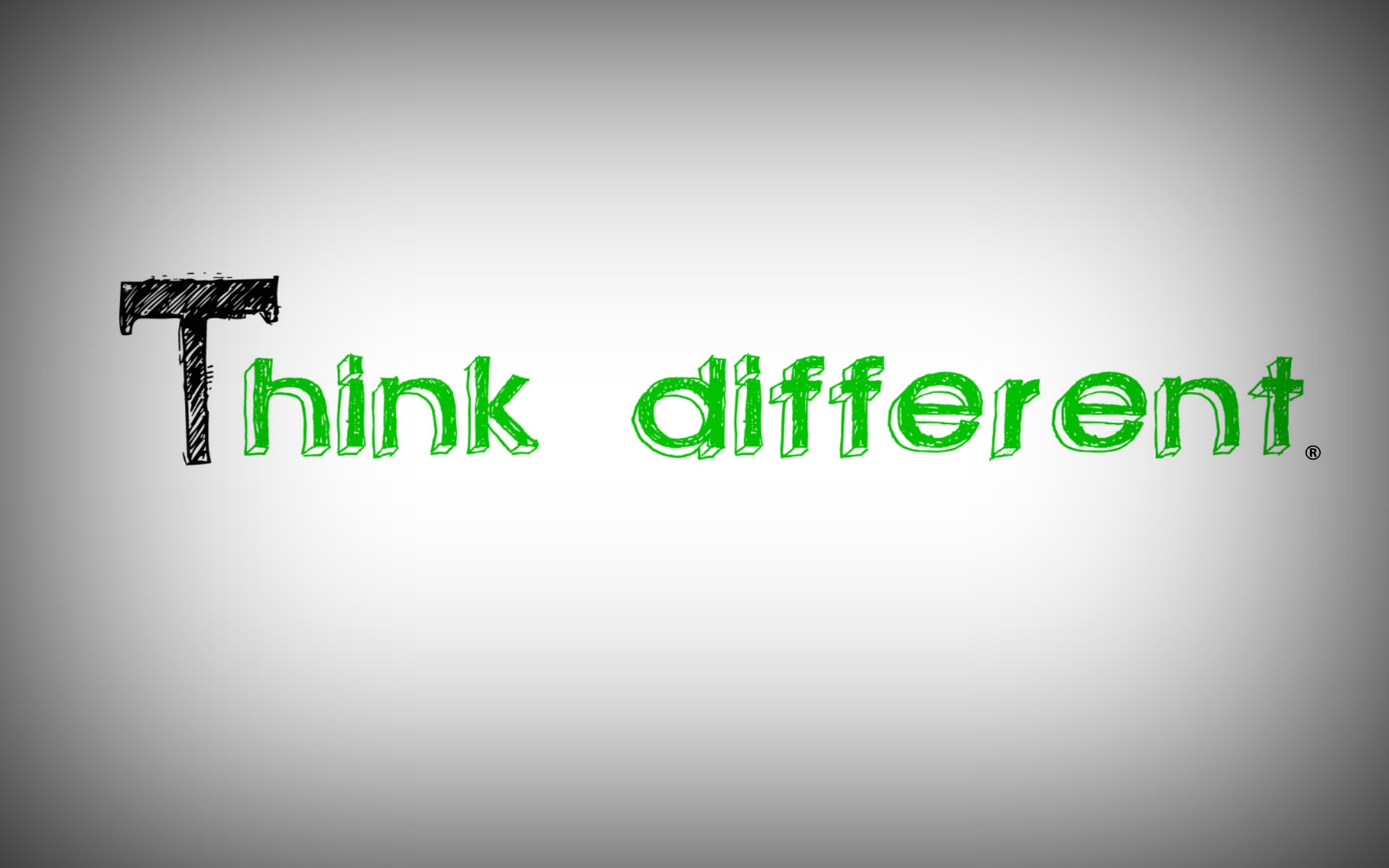 Think different text logo HD Wallpaper