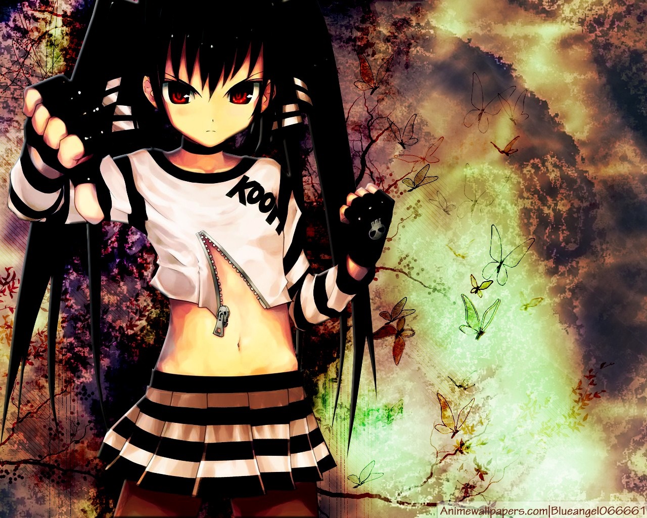 Kooh from Pangya with black hair and red eyes HD Wallpaper
