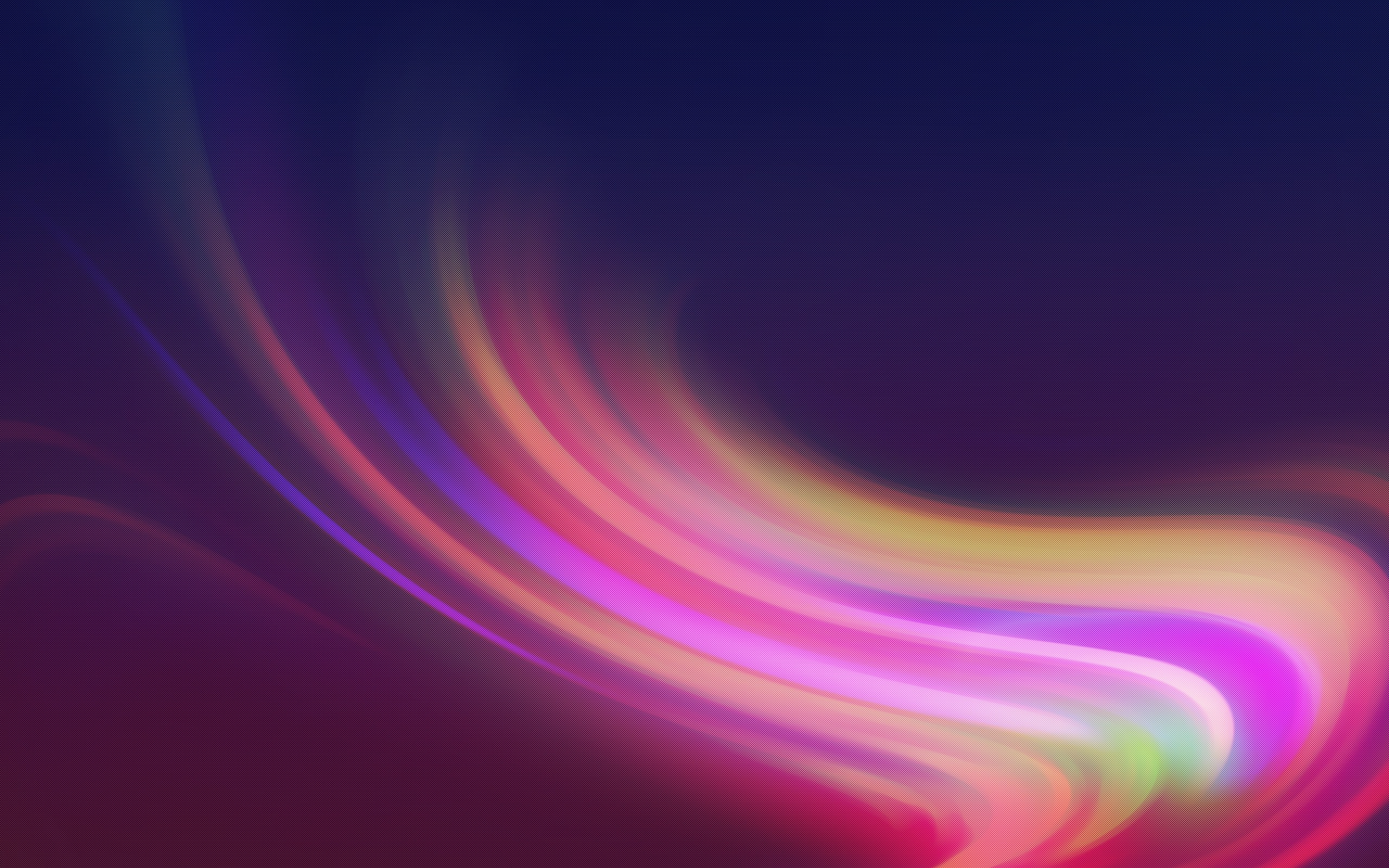 Abstract colorful light waves on dark background HD Wallpaper