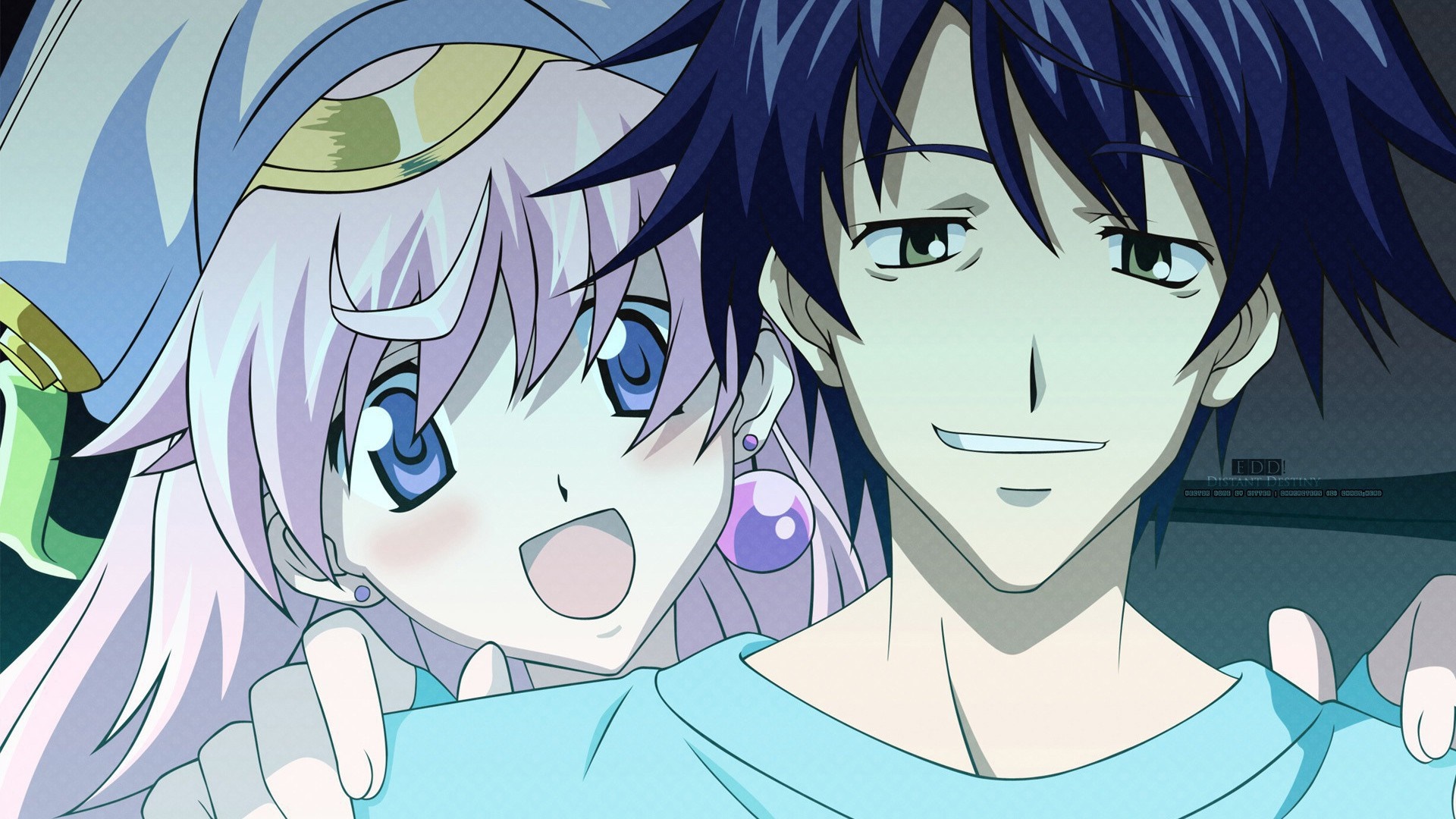 Nishijou Takumi and a girl from Chaos;Head HD Wallpaper