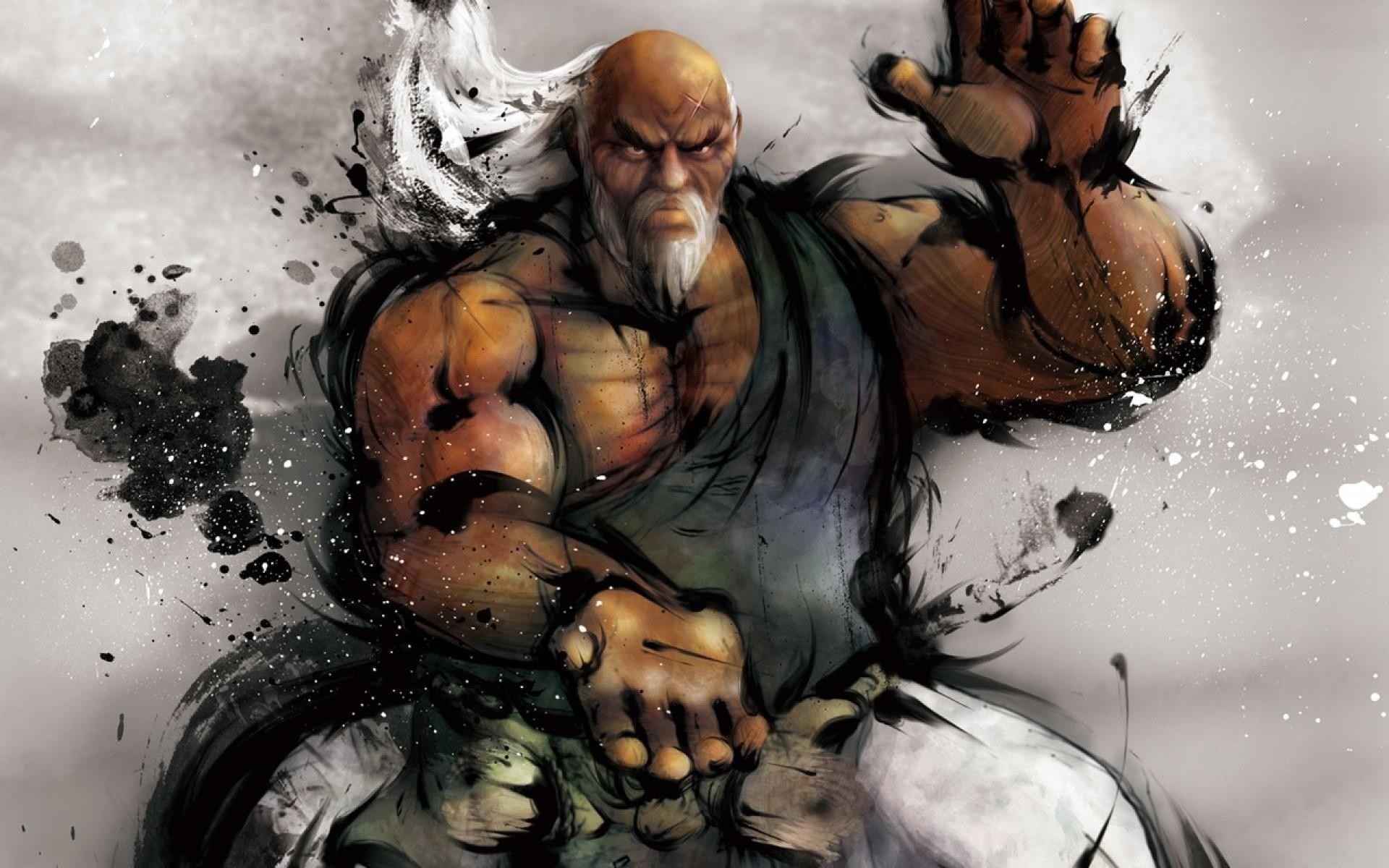 Gouken from Street Fighter illustration HD Wallpaper