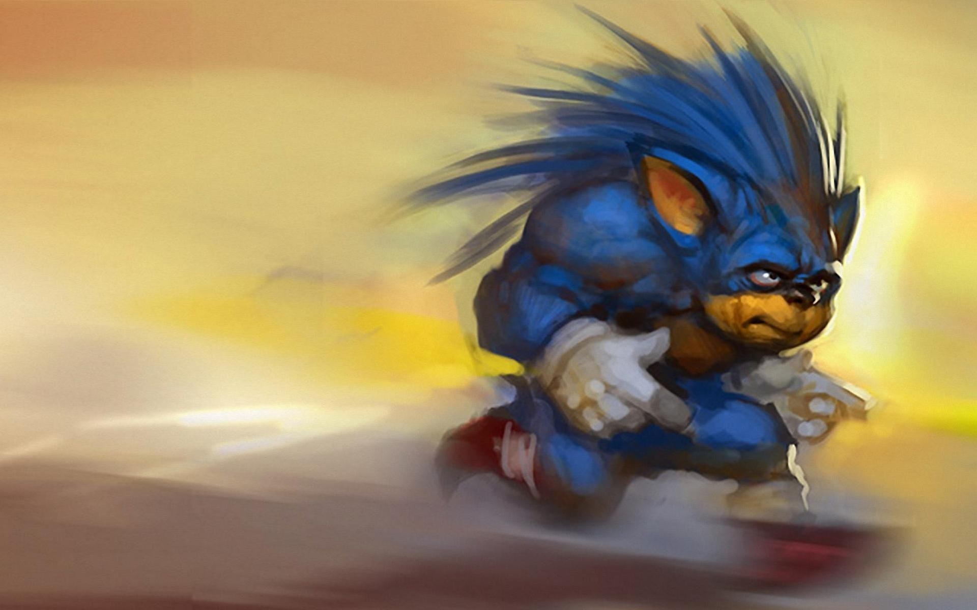 Sonic the Hedgehog illustration HD Wallpaper