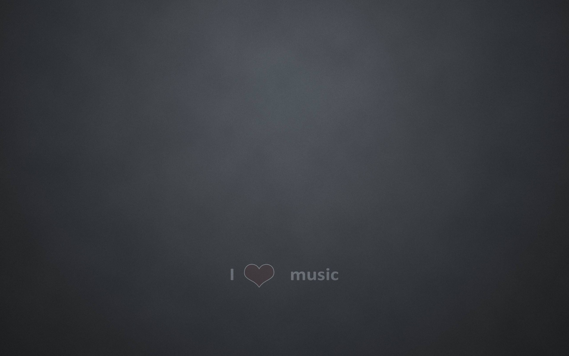 I love music text and heart icon HD Wallpaper