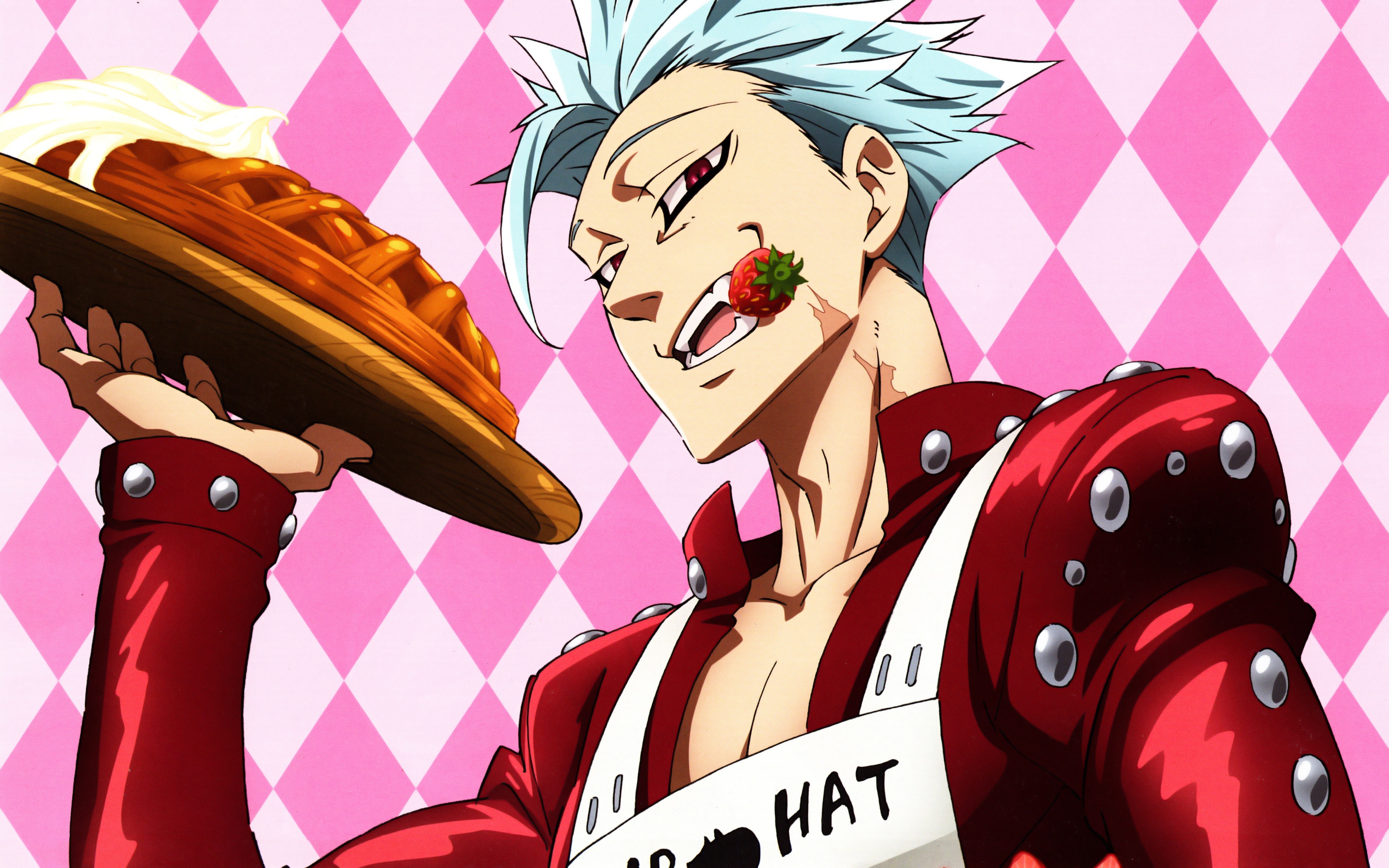 Ban from The Seven Deadly Sins holding a pie HD Wallpaper