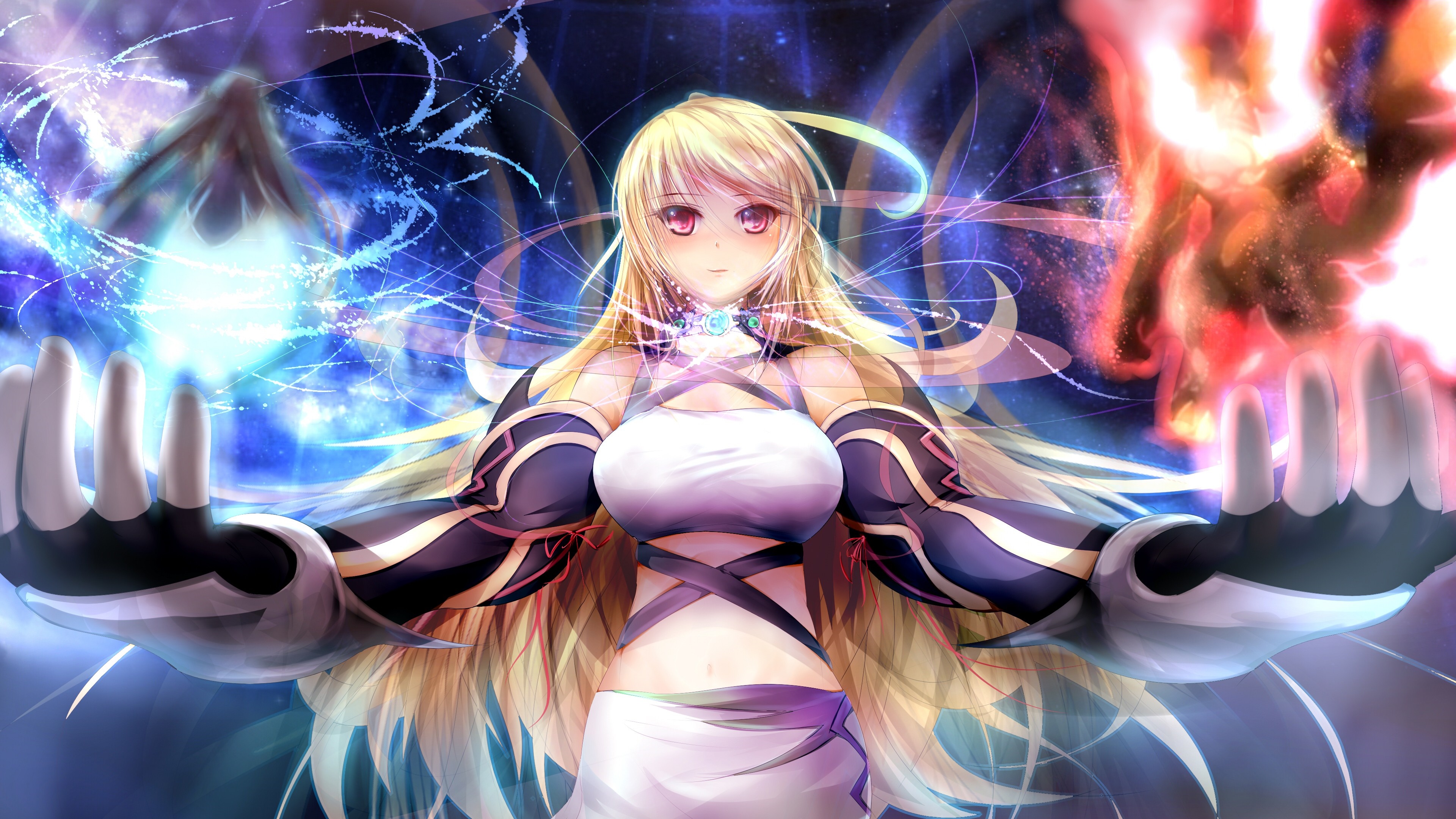 Milla Maxwell from Tales of Xillia casting spells HD Wallpaper