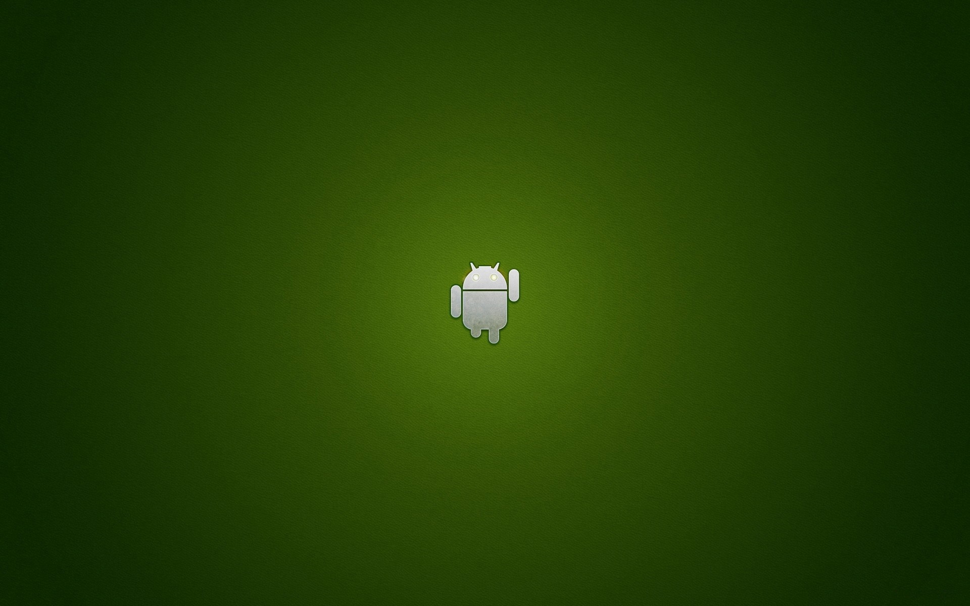 Android Robot Logo on Green Background HD Wallpaper