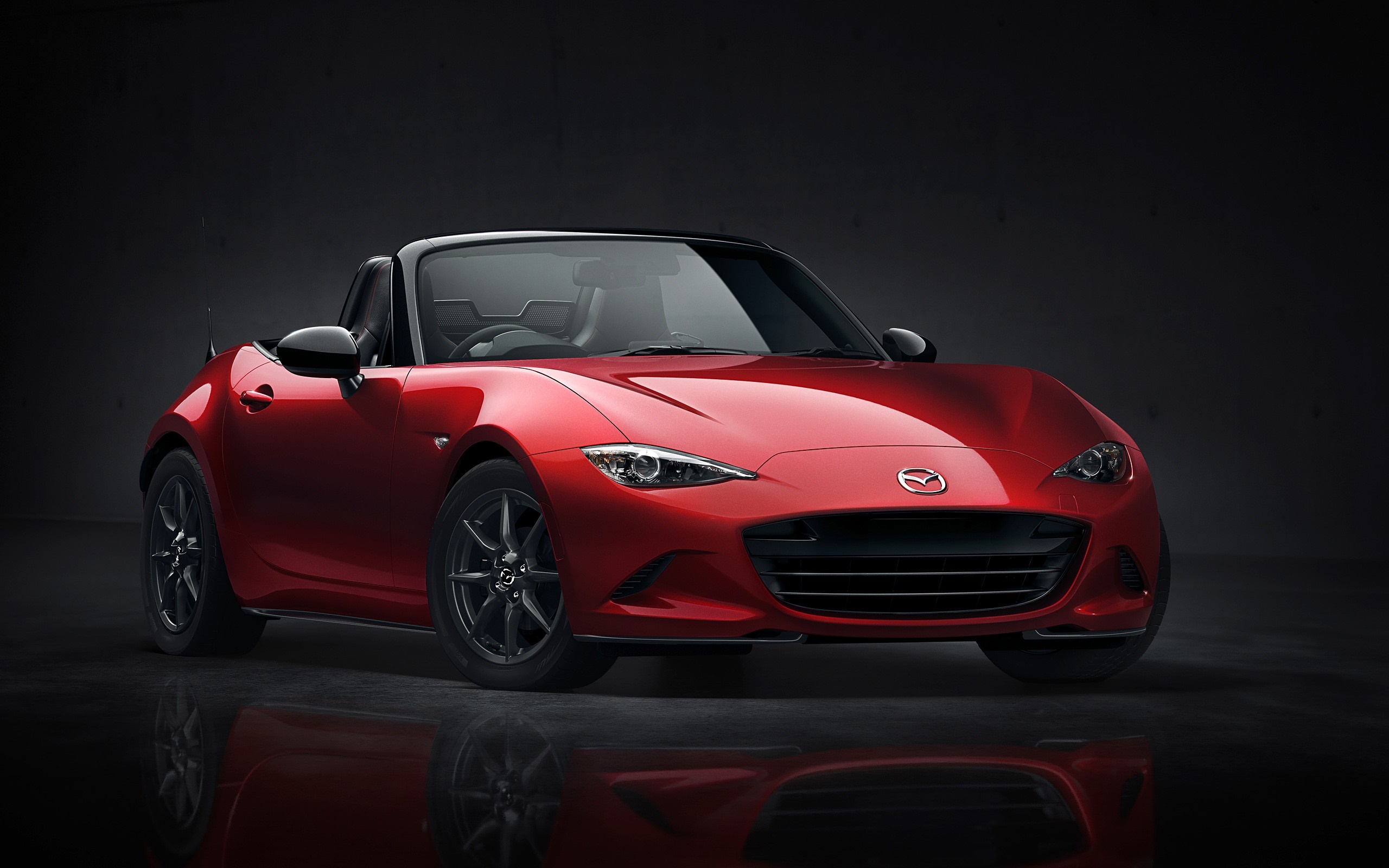 Red Mazda MX-5 Miata Convertible Sports Car HD Wallpaper