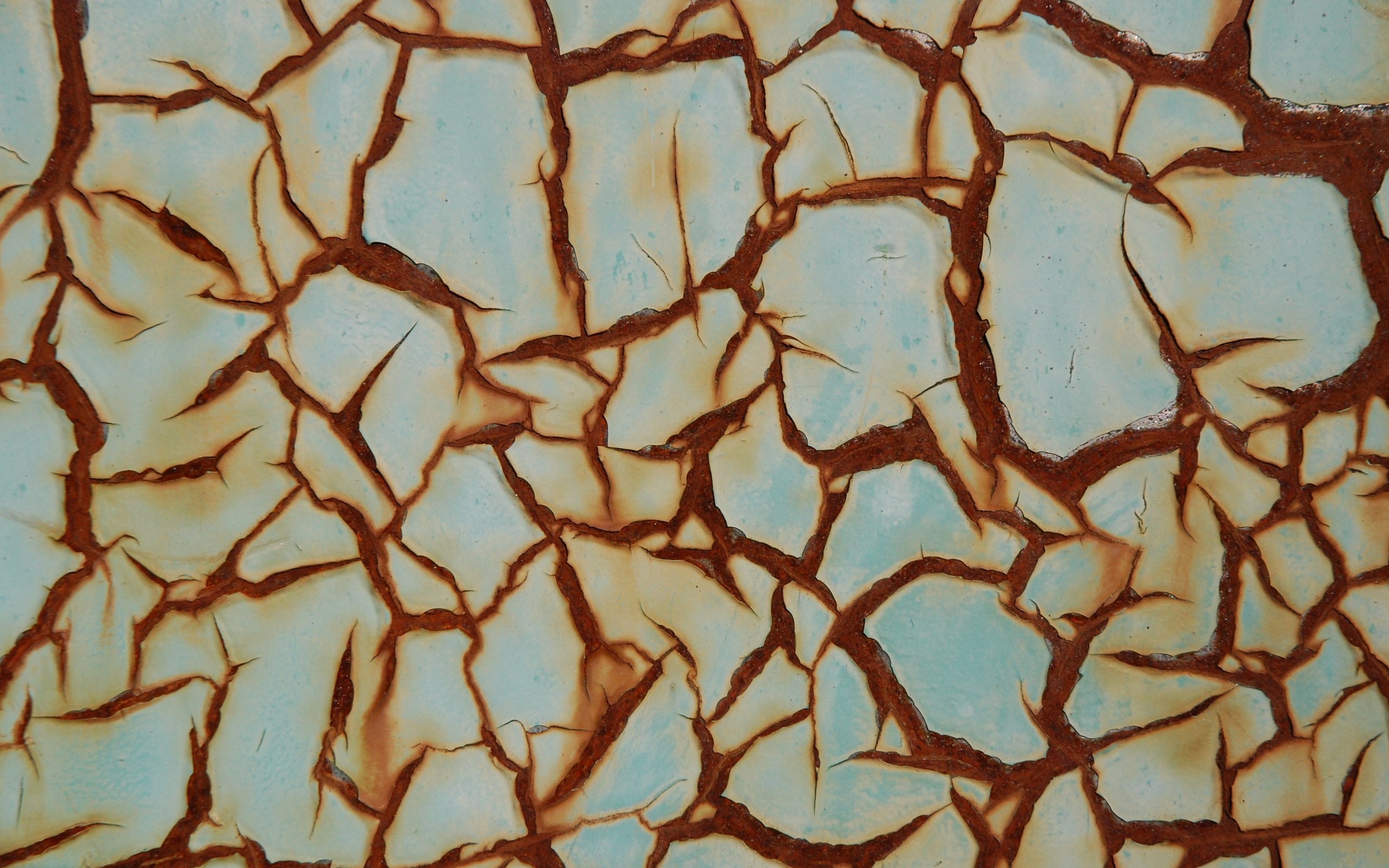 Cracked paint texture with rust HD Wallpaper