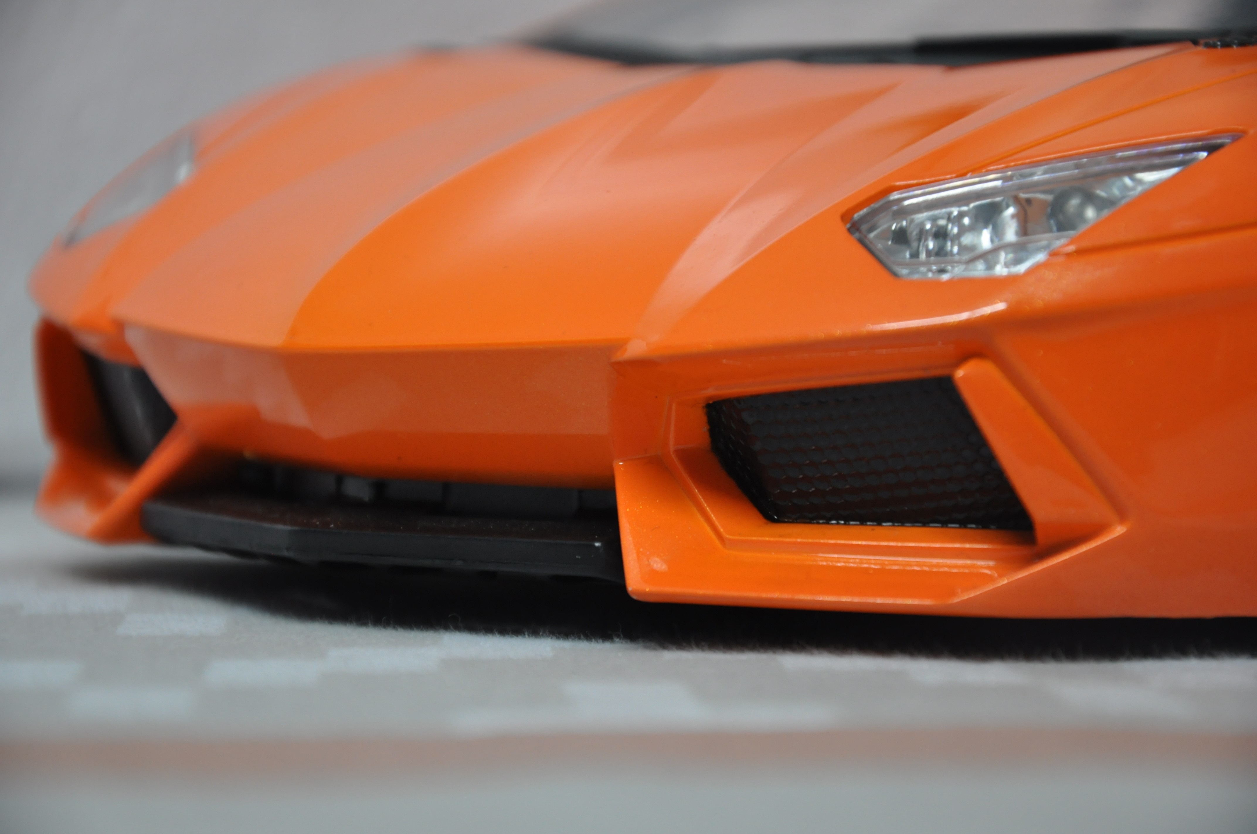 Orange Lamborghini Aventador front bumper HD Wallpaper