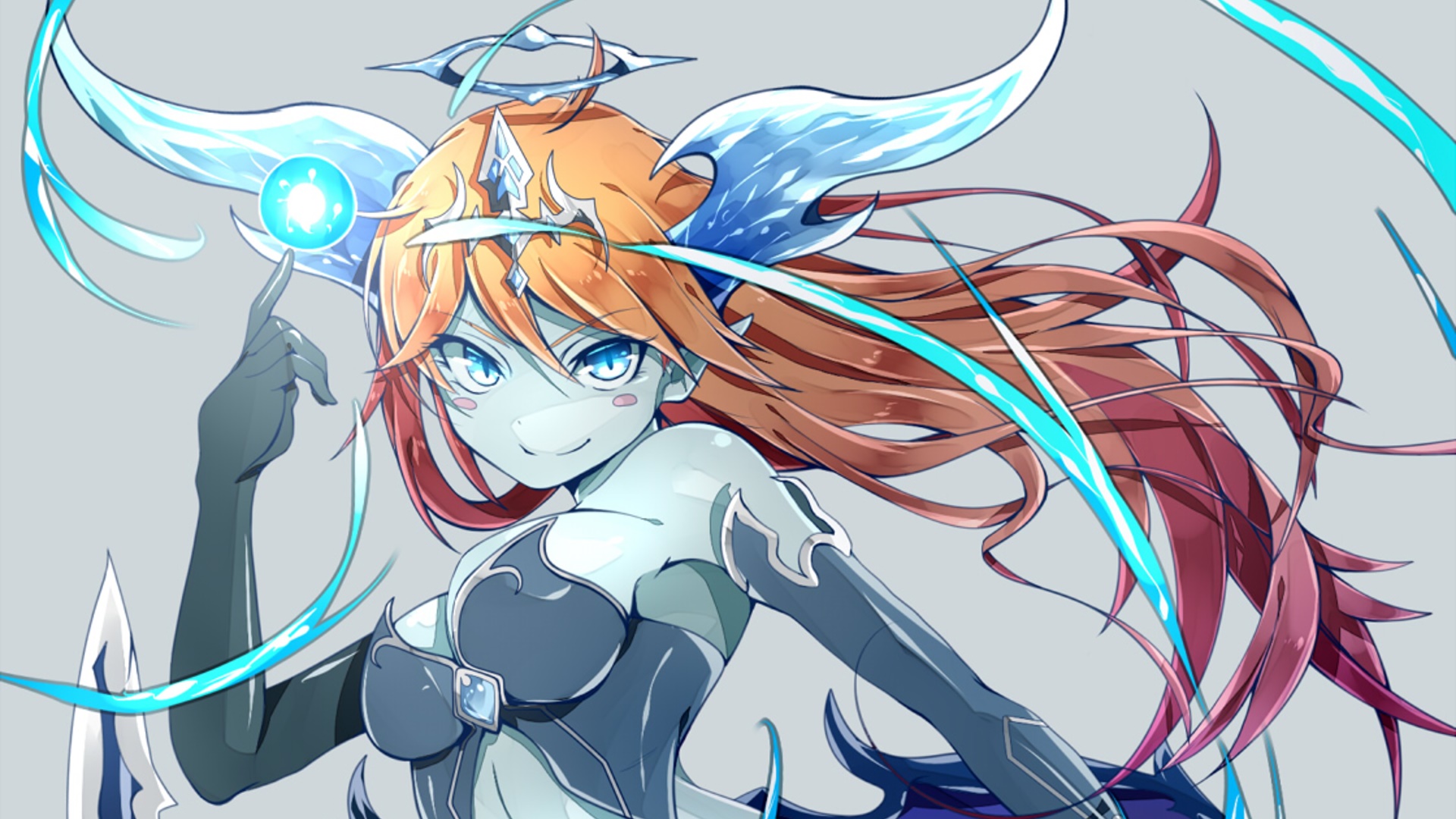 Hatsune Miku with Crown and Headphones HD Wallpaper