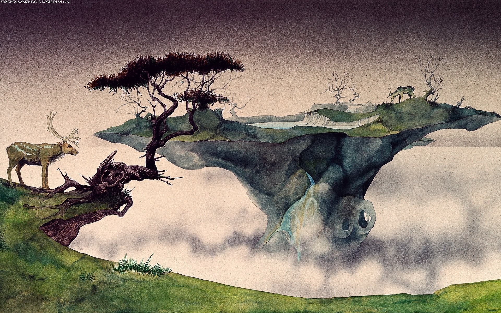 Artwork by Roger Dean, "Fragile" album cover HD Wallpaper