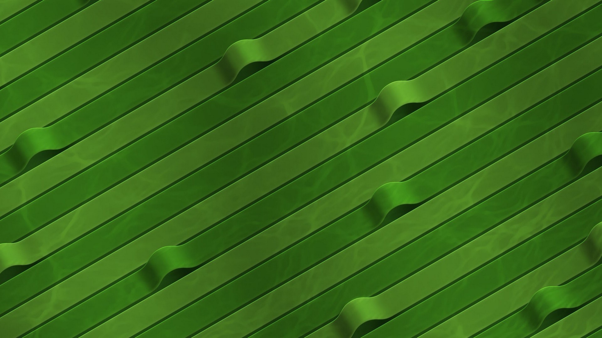Green diagonal stripes with wavy texture HD Wallpaper